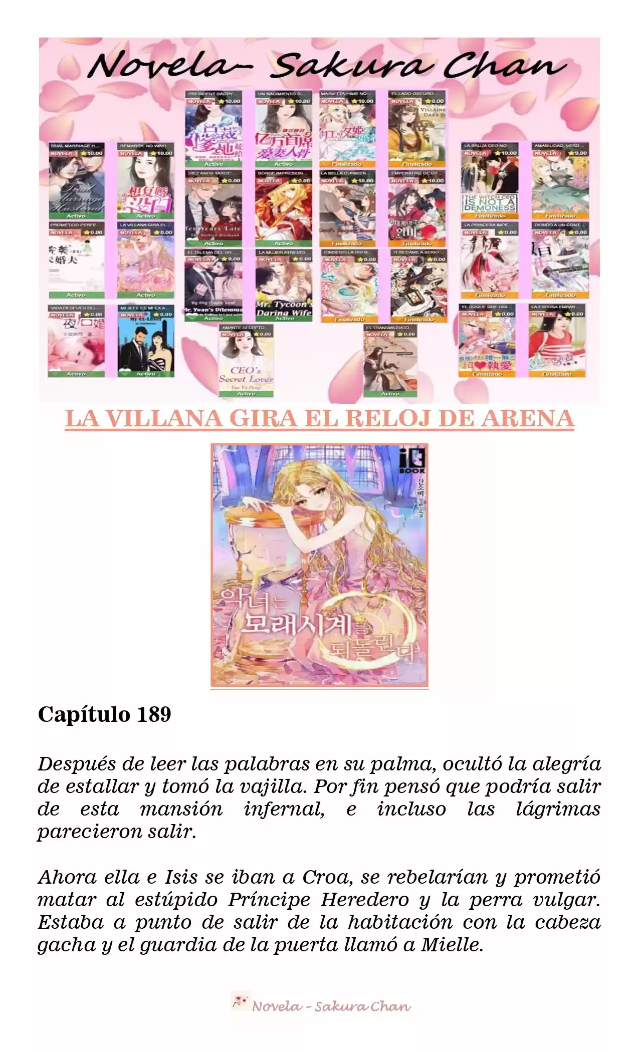 La Villana Gira El Reloj De Arena (Novela) - Capítulo 189 - Página 2 - LectorTMOo