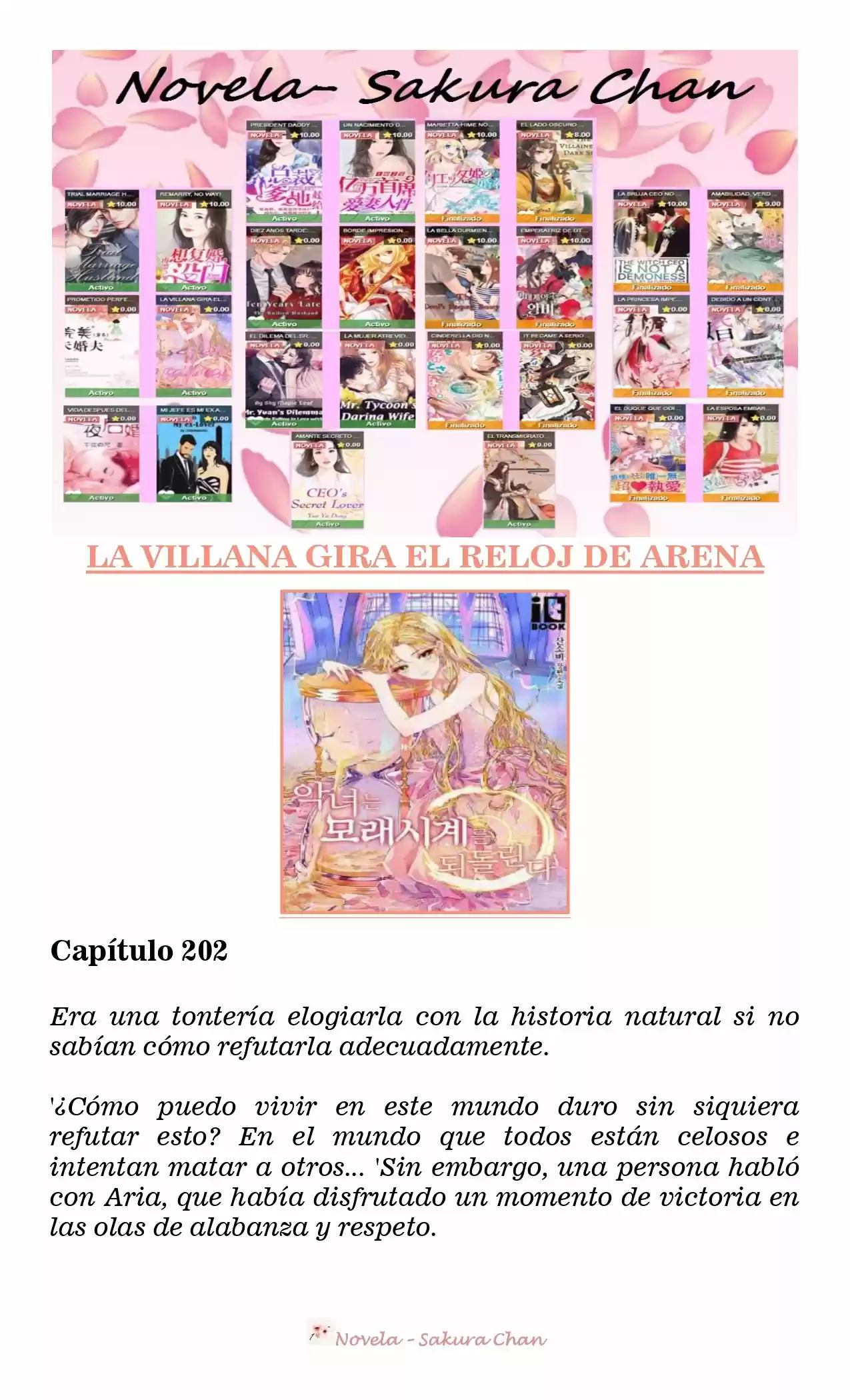 La Villana Gira El Reloj De Arena (Novela) - Capítulo 202 - Página 1 - LectorTMOo