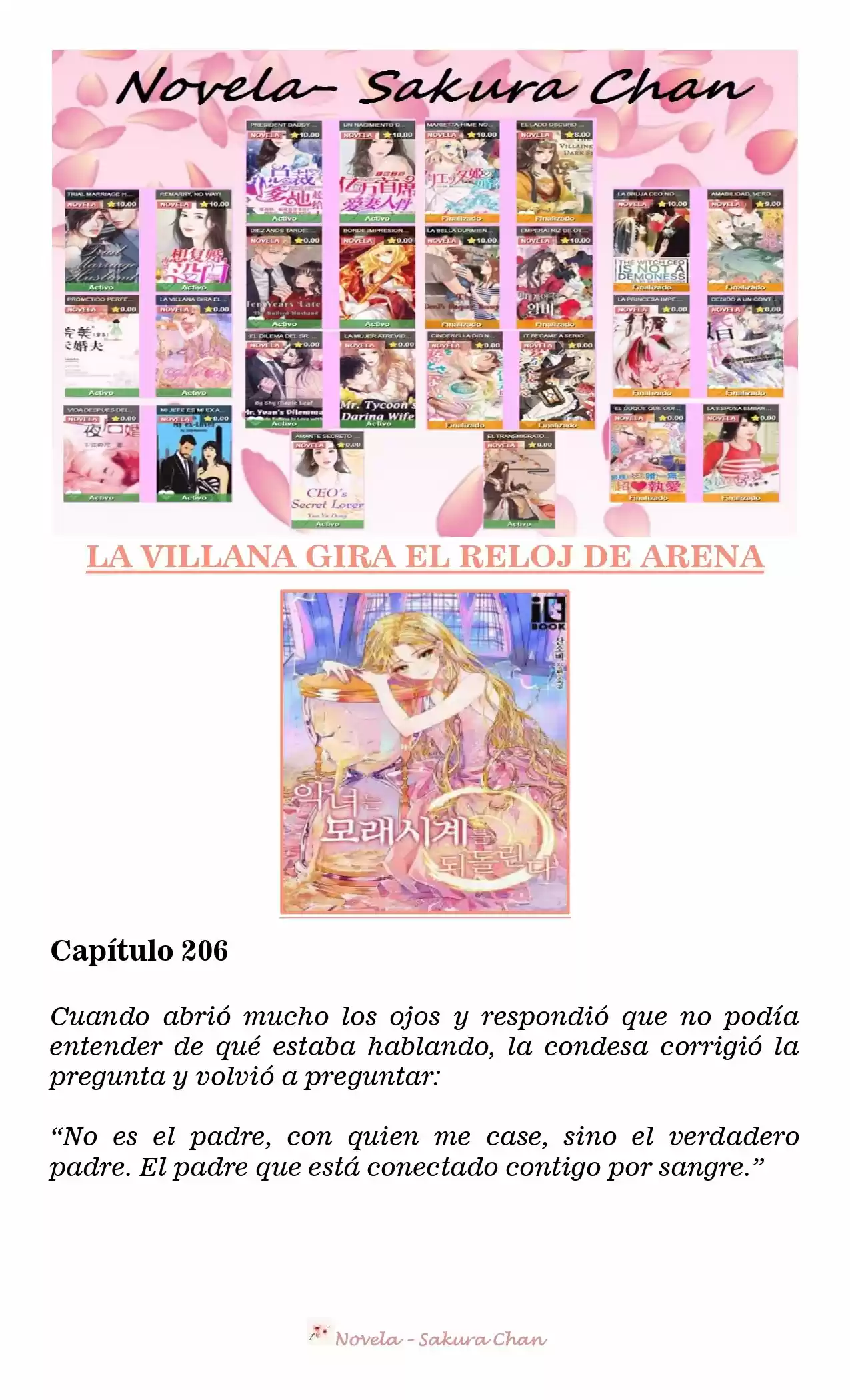 La Villana Gira El Reloj De Arena (Novela) - Capítulo 206 - Página 1 - LectorTMOo