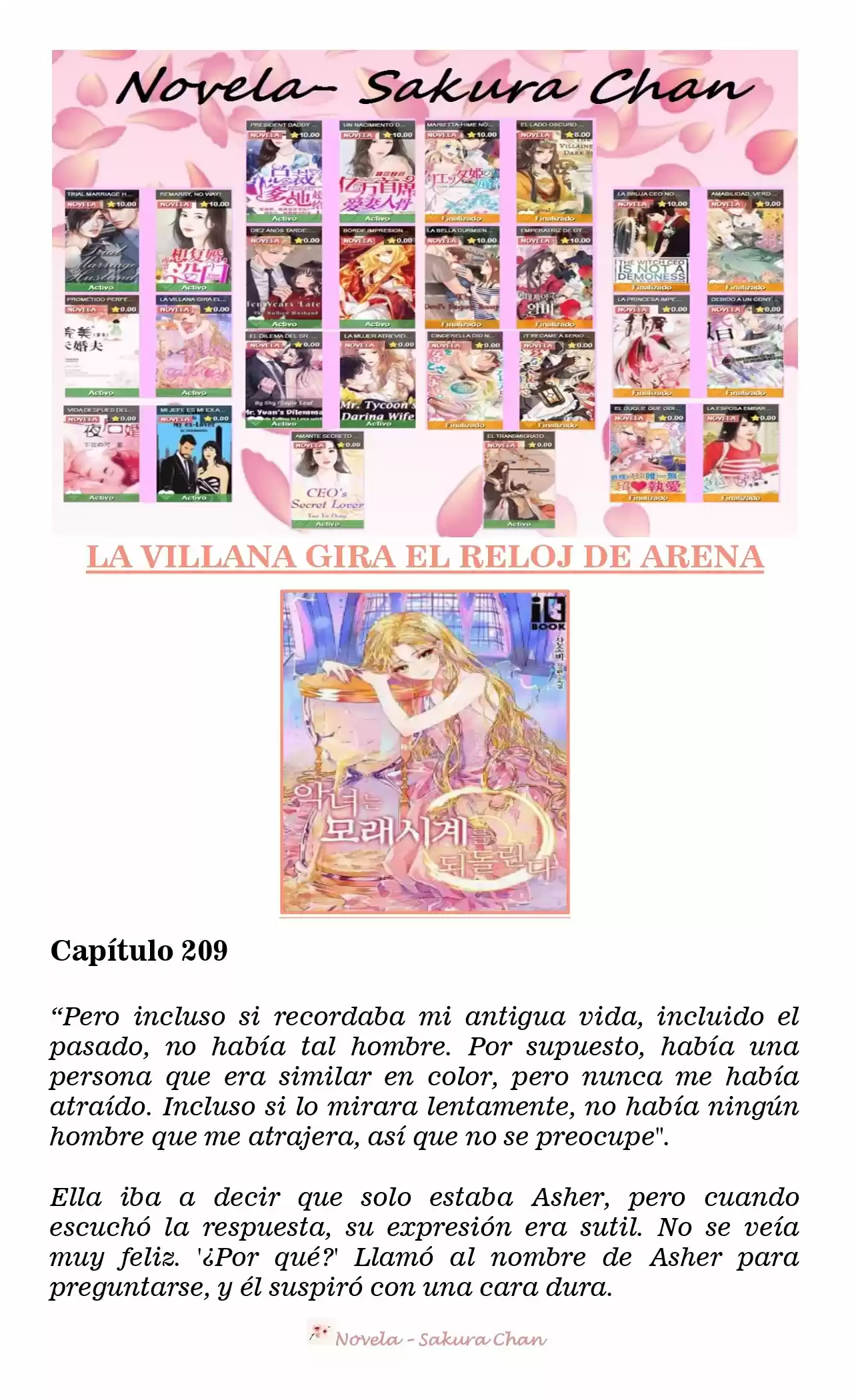 La Villana Gira El Reloj De Arena (Novela) - Capítulo 209 - Página 1 - LectorTMOo