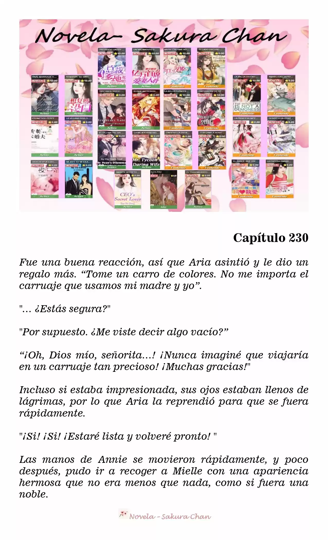 La Villana Gira El Reloj De Arena (Novela) - Capítulo 230 - Página 2 - LectorTMOo