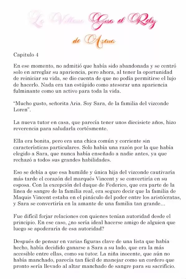 La Villana Gira El Reloj De Arena (Novela) - Capítulo 4 - Página 3 - LectorTMOo