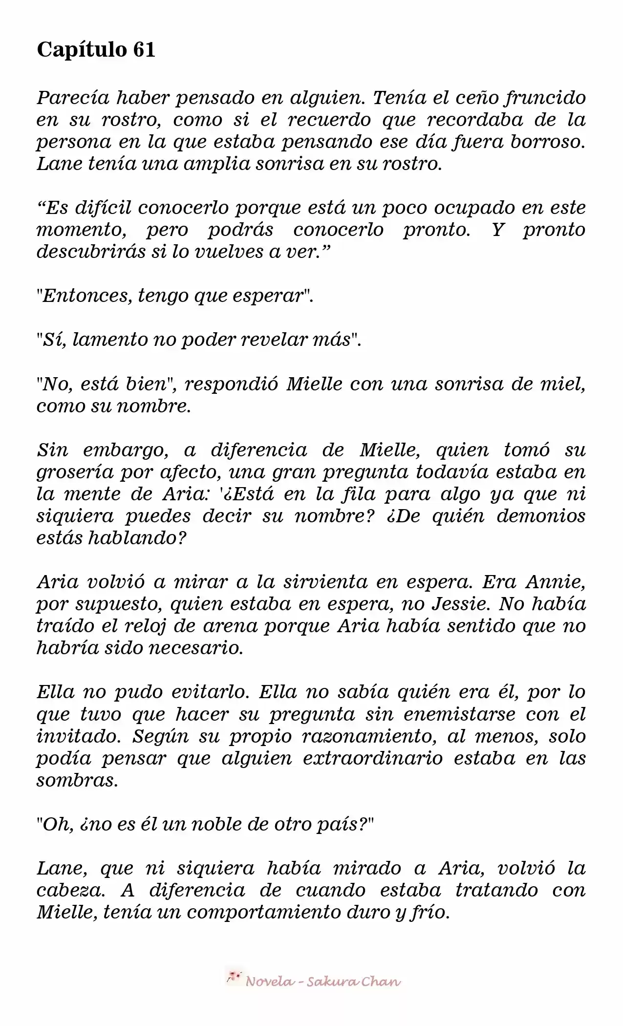 La Villana Gira El Reloj De Arena (Novela) - Capítulo 61 - Página 1 - LectorTMOo
