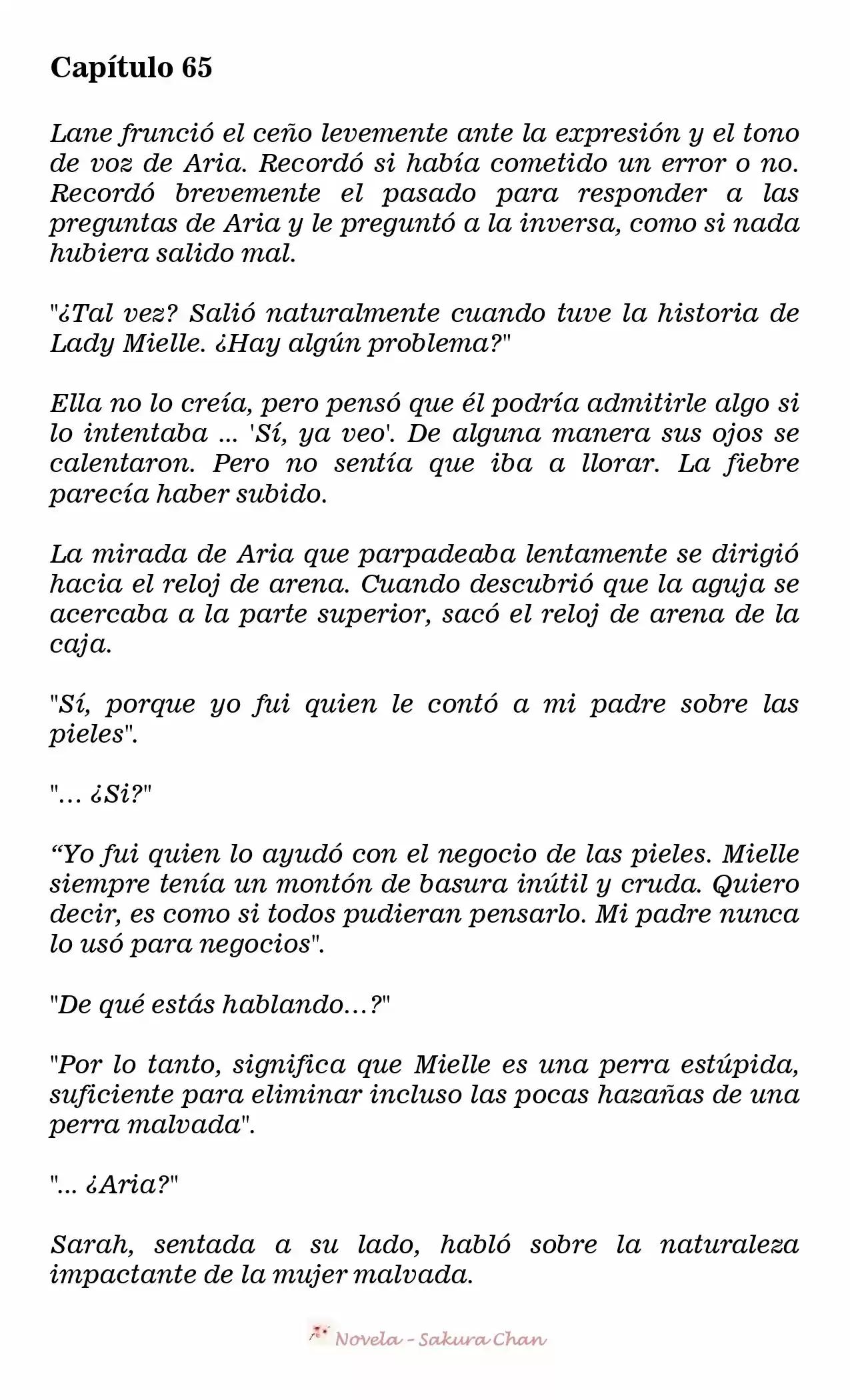 La Villana Gira El Reloj De Arena (Novela) - Capítulo 65 - Página 1 - LectorTMOo