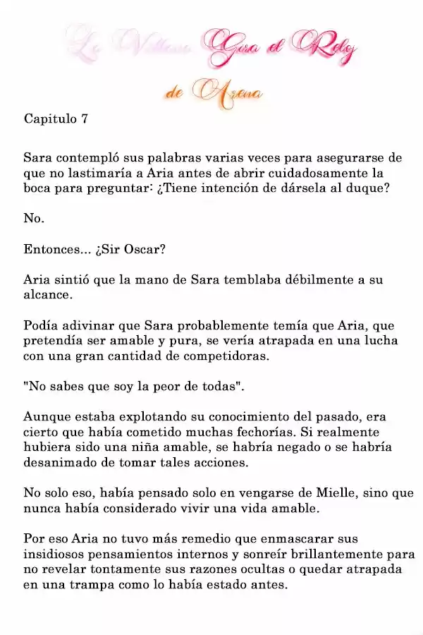 La Villana Gira El Reloj De Arena (Novela) - Capítulo 7 - Página 3 - LectorTMOo
