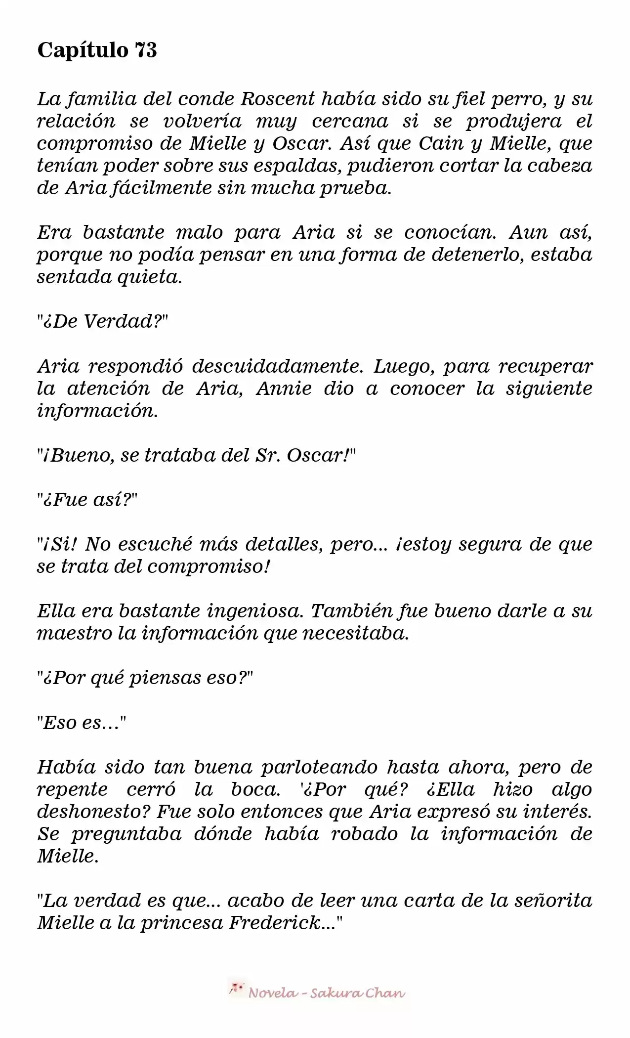 La Villana Gira El Reloj De Arena (Novela) - Capítulo 73 - Página 1 - LectorTMOo