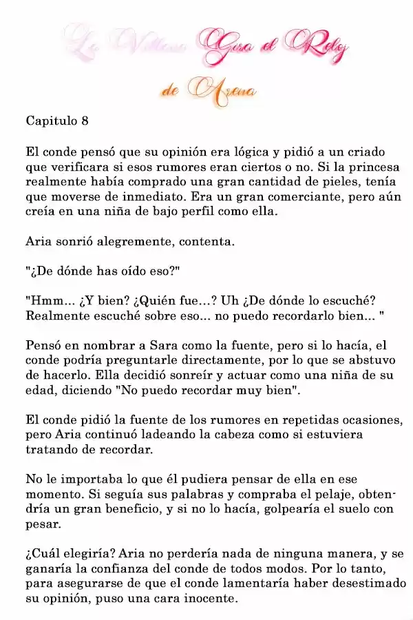 La Villana Gira El Reloj De Arena (Novela) - Capítulo 8 - Página 3 - LectorTMOo