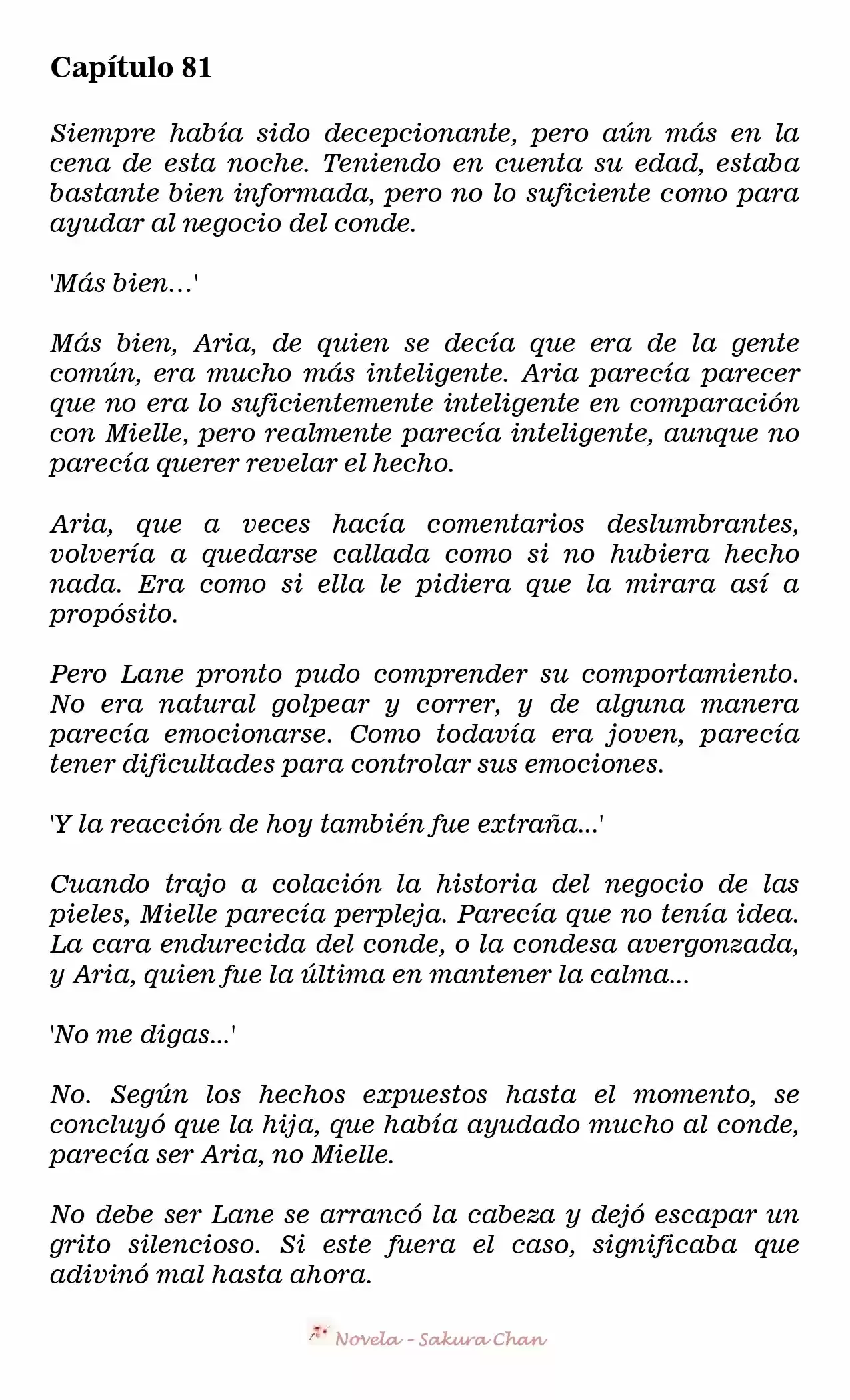 La Villana Gira El Reloj De Arena (Novela) - Capítulo 81 - Página 1 - LectorTMOo