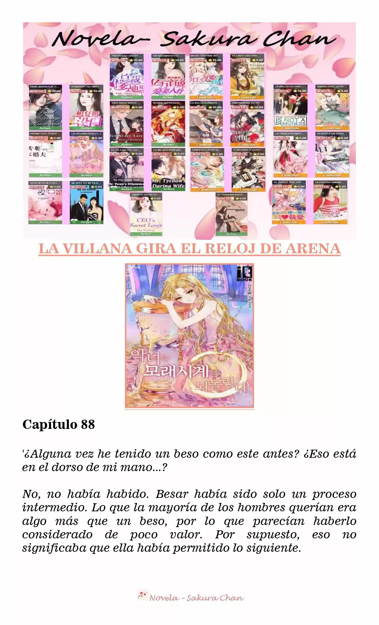 La Villana Gira El Reloj De Arena (Novela) - Capítulo 88 - Página 1 - LectorTMOo