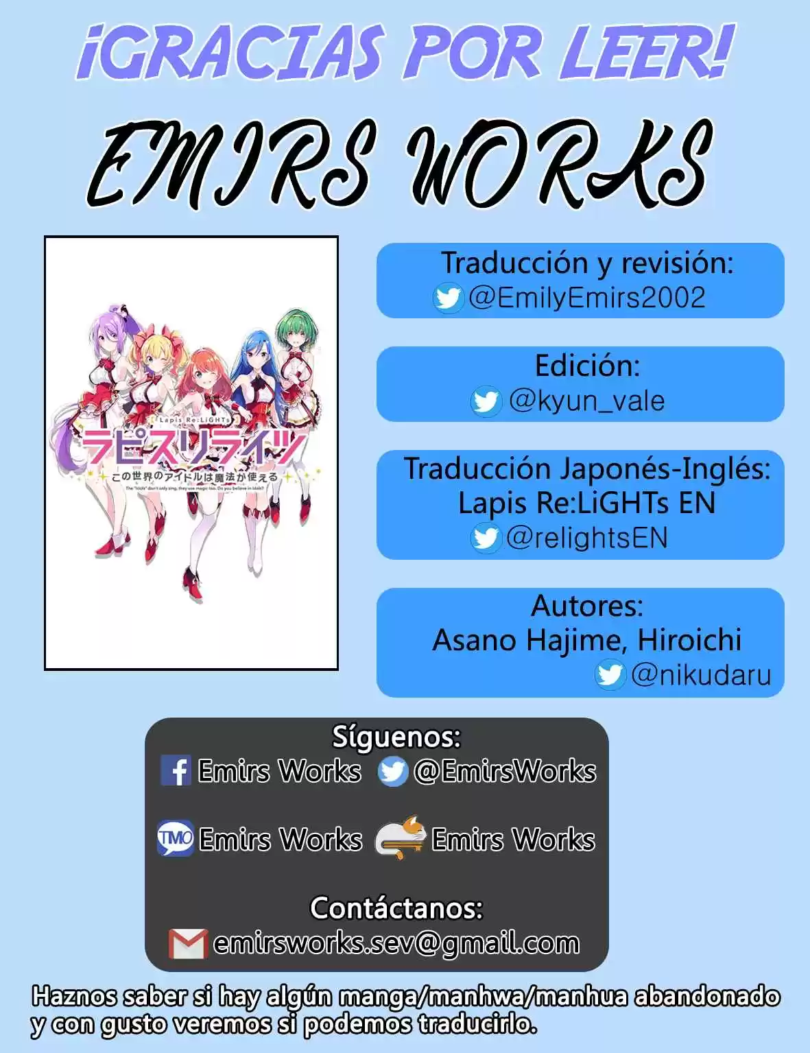 Lapis Re:LiGHTs - Capítulo 1 - Página 29 - LectorTMOo