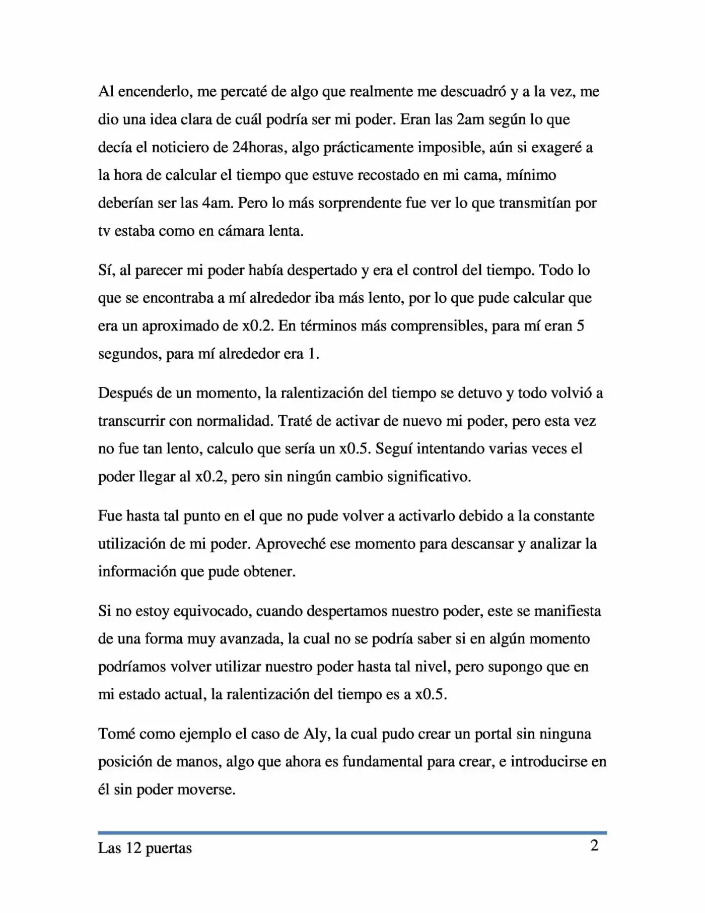 Las 12 Puertas. (Novela) capítulo 2 página 2