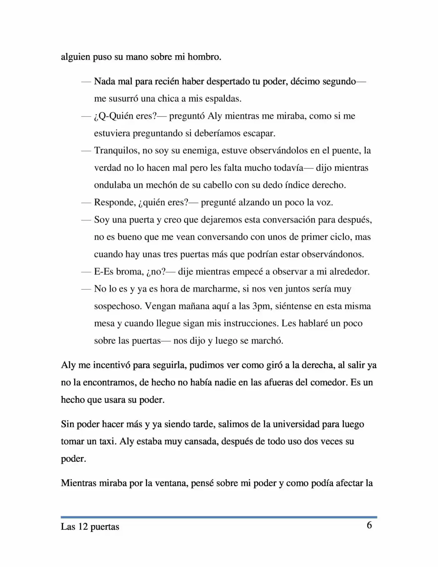 Las 12 Puertas. (Novela) capítulo 2 página 6