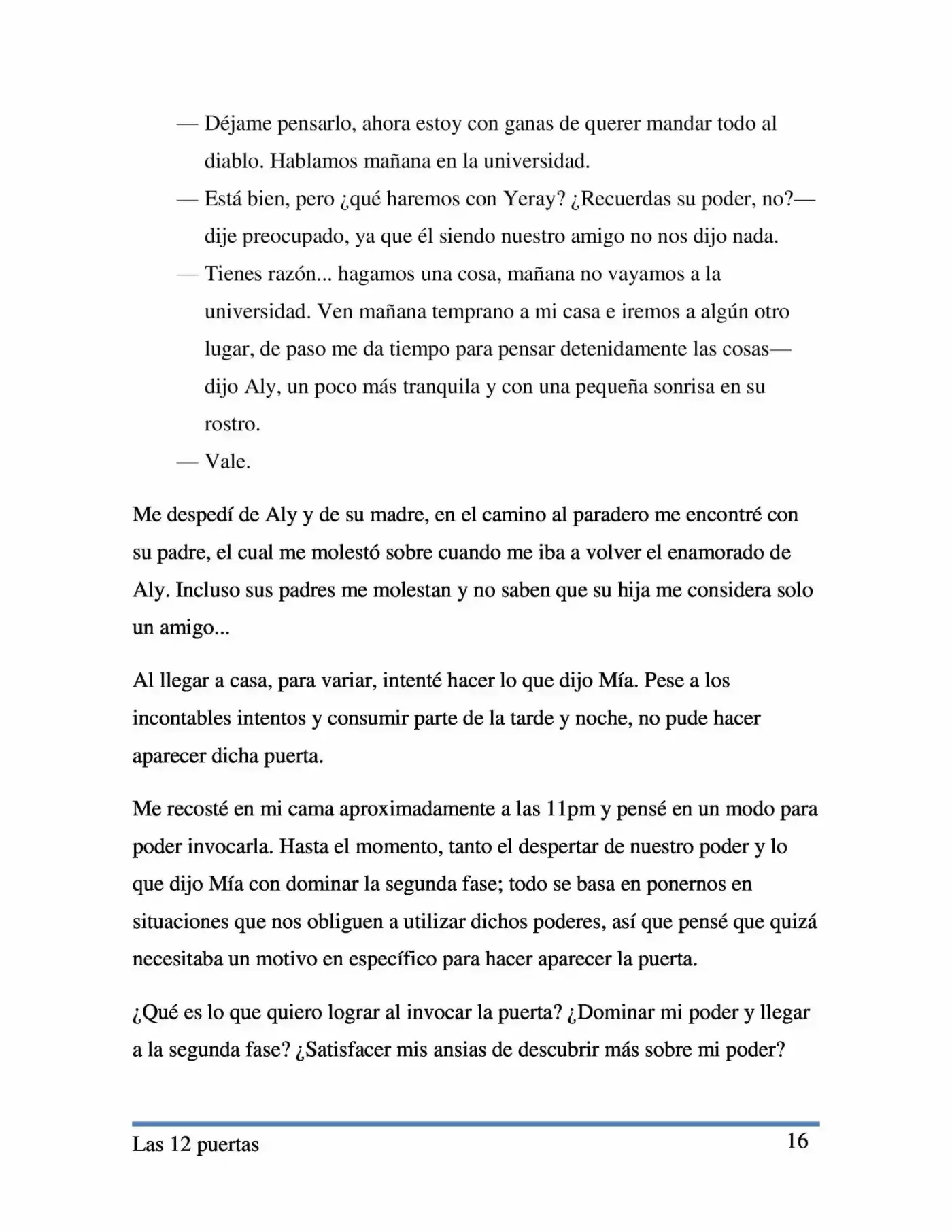 Las 12 Puertas. (Novela) capítulo 2 página 16