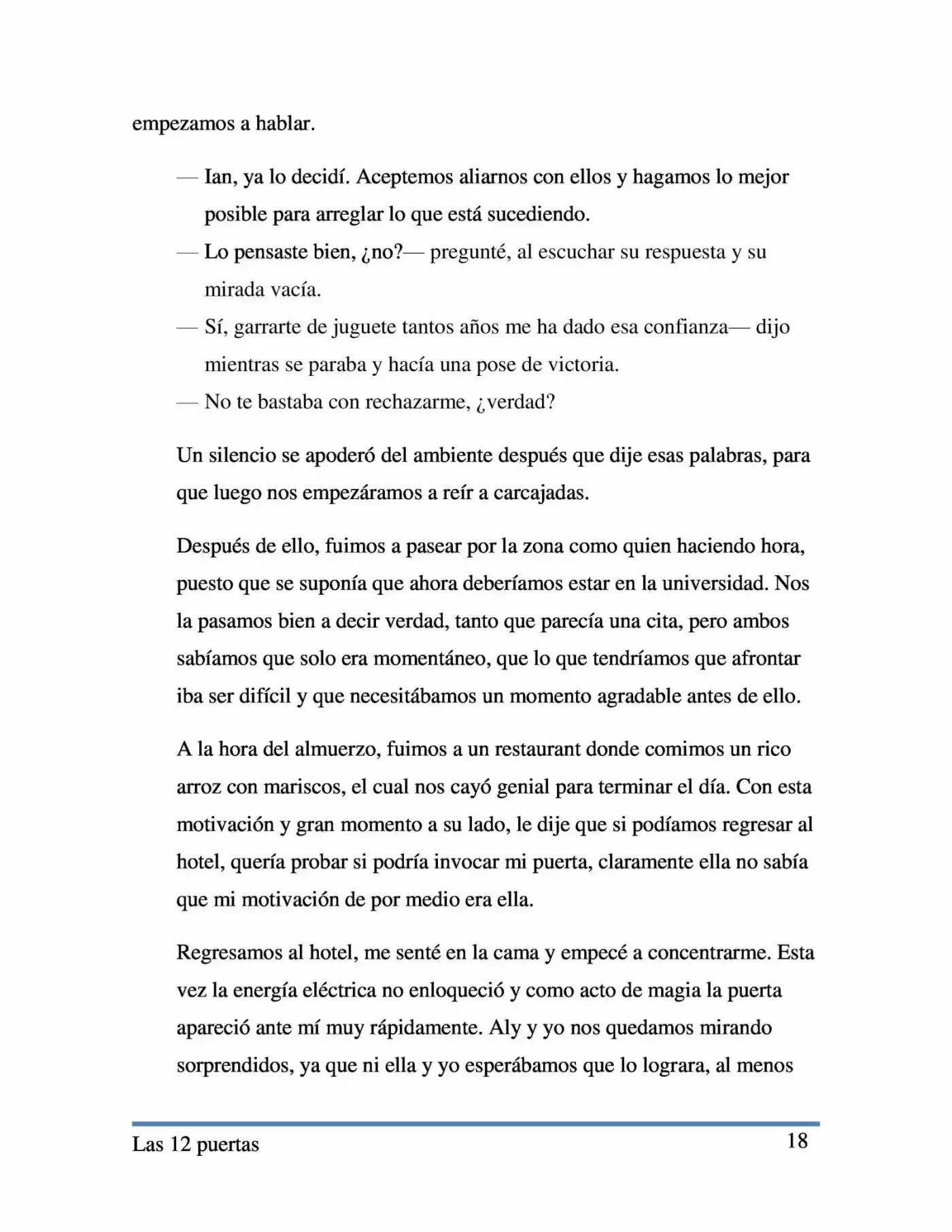 Las 12 Puertas. (Novela) capítulo 2 página 18