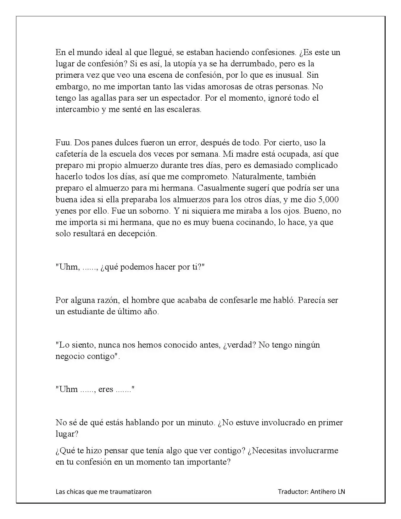 Las Chicas Que Me Traumatizaron (Novela) - Capítulo 2.10 - Página 7 - LectorTMOo