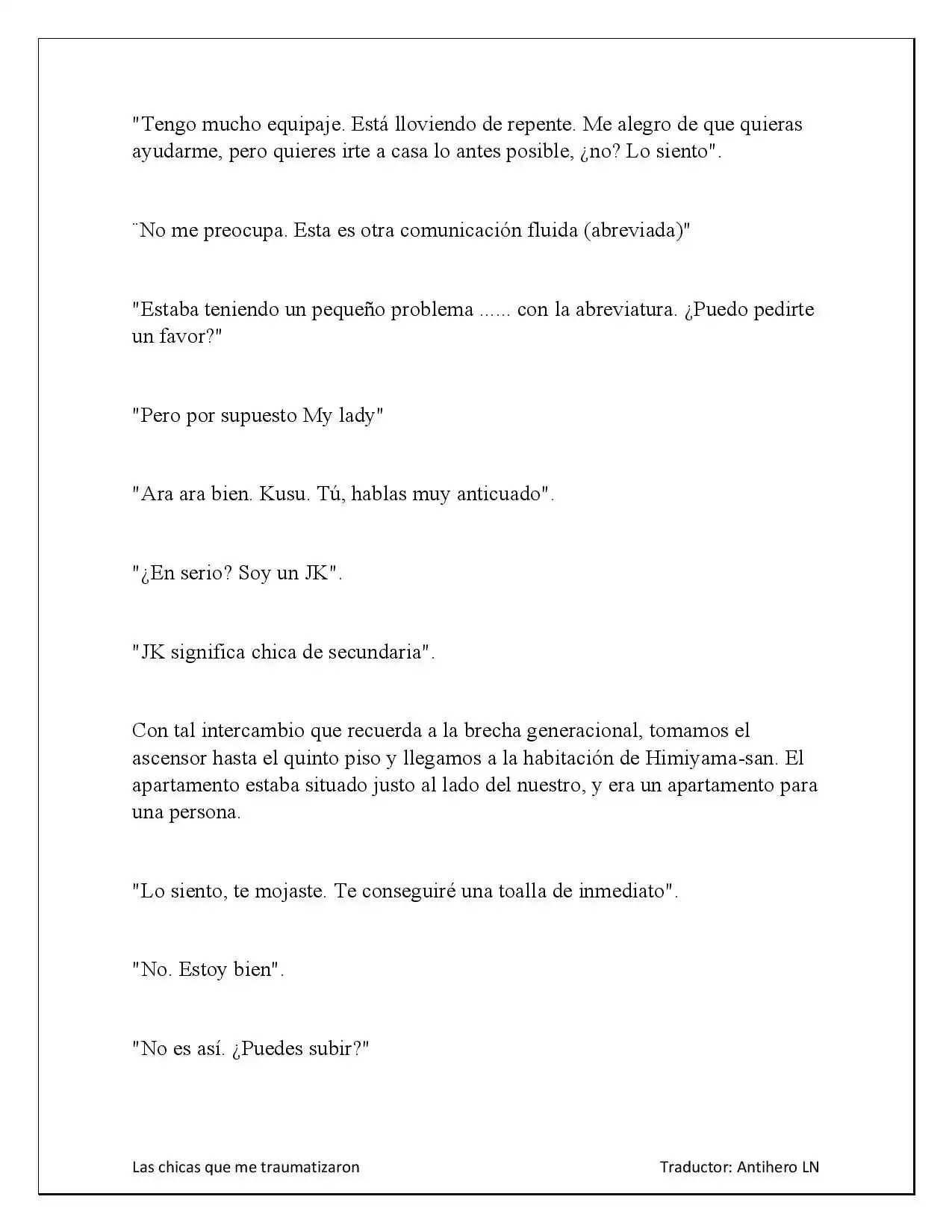 Las Chicas Que Me Traumatizaron (Novela) - Capítulo 2.20 - Página 6 - LectorTMOo