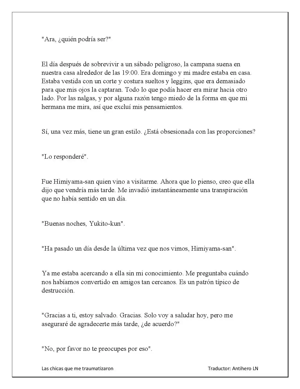 Las Chicas Que Me Traumatizaron (Novela) - Capítulo 2.20 - Página 10 - LectorTMOo