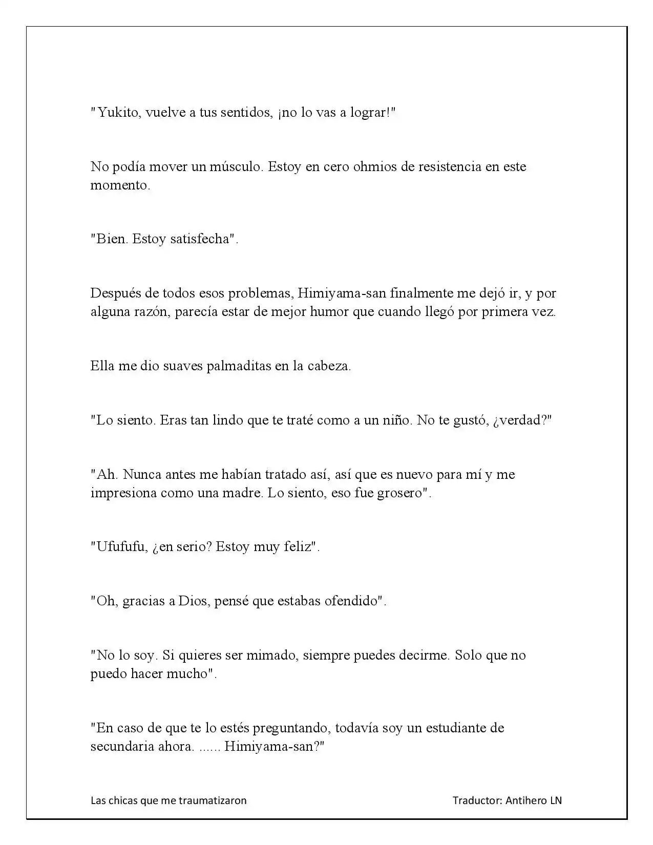 Las Chicas Que Me Traumatizaron (Novela) - Capítulo 2.20 - Página 13 - LectorTMOo