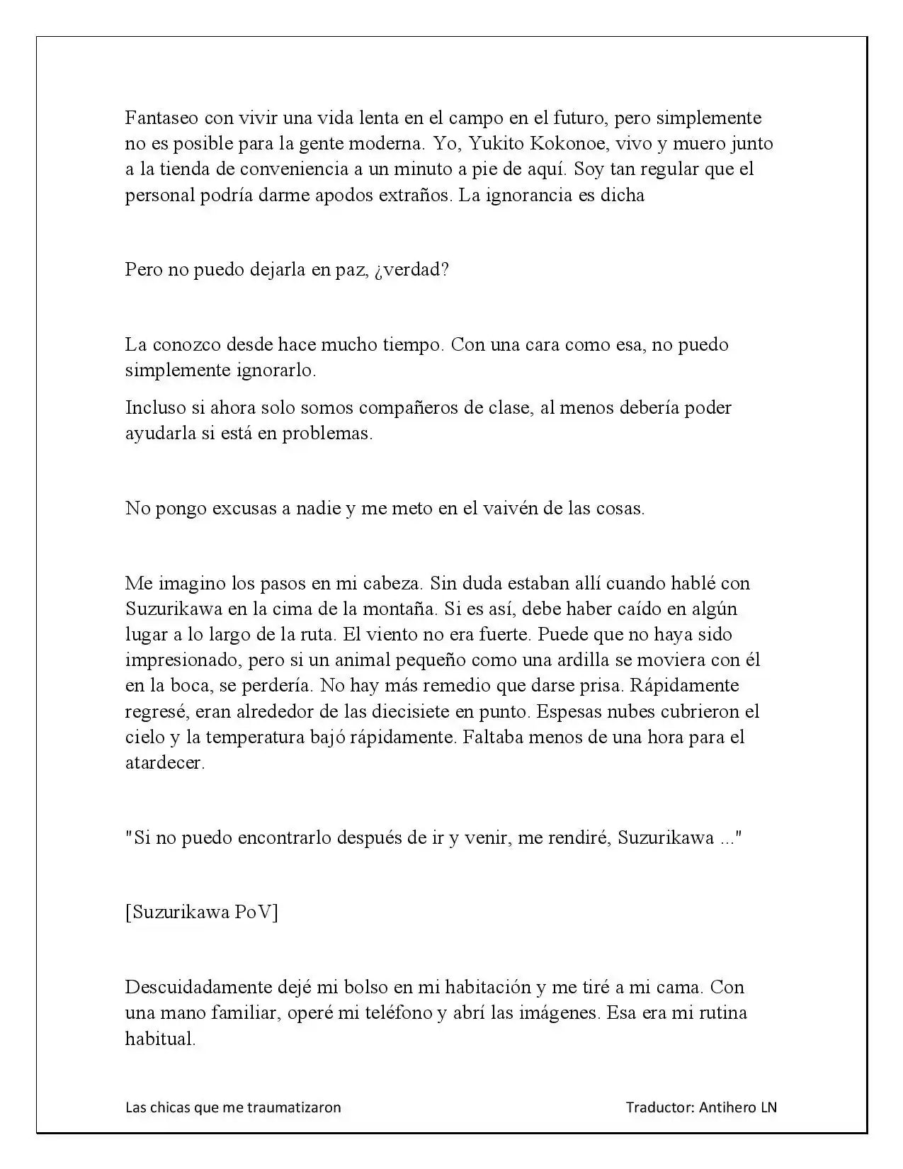 Las Chicas Que Me Traumatizaron (Novela) - Capítulo 3.10 - Página 16 - LectorTMOo