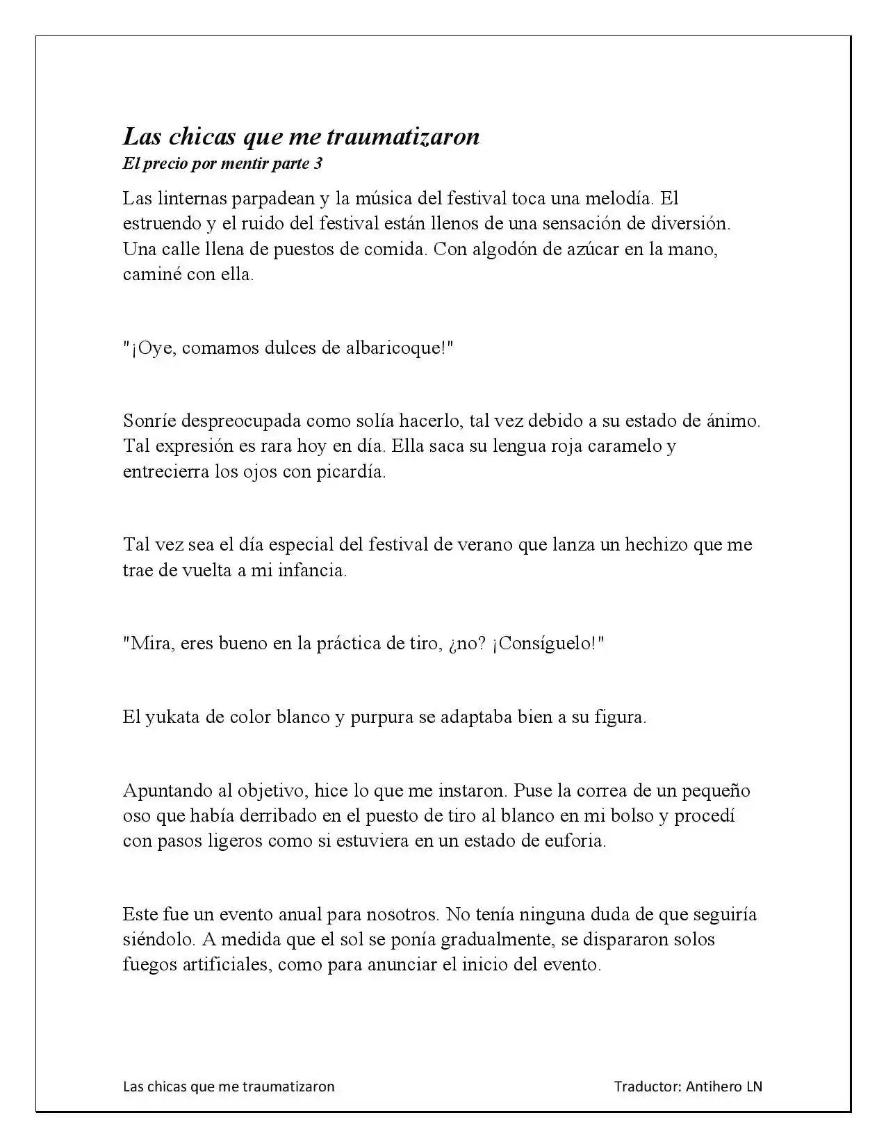 Las Chicas Que Me Traumatizaron (Novela) - Capítulo 3.20 - Página 3 - LectorTMOo