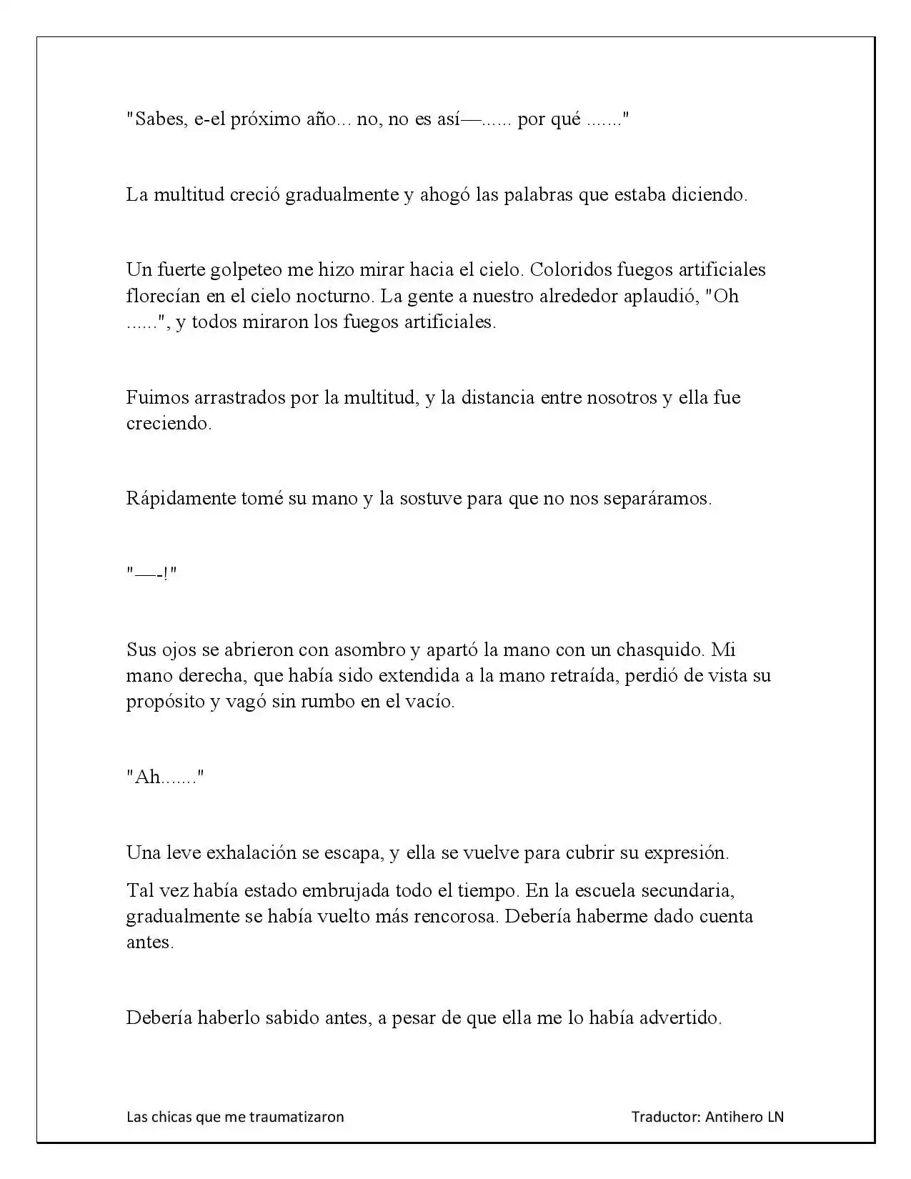 Las Chicas Que Me Traumatizaron (Novela) - Capítulo 3.20 - Página 4 - LectorTMOo
