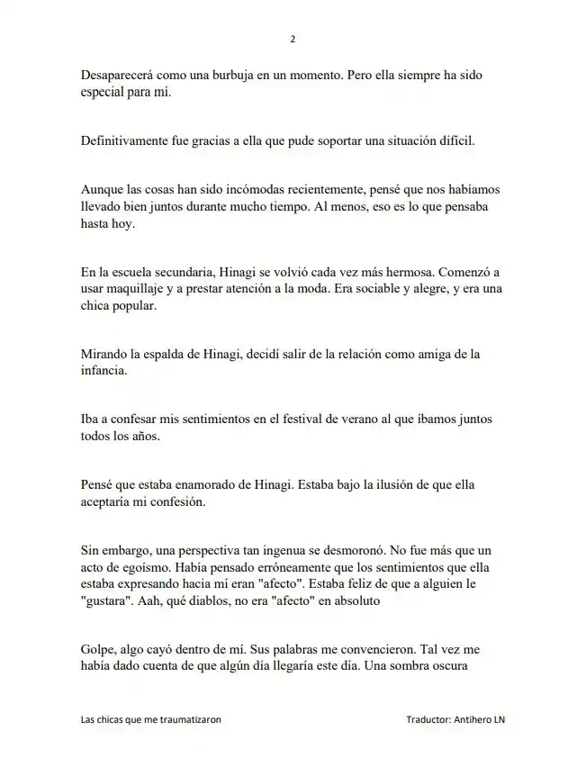Las Chicas Que Me Traumatizaron Me Están Mirando, Pero Desafortunadamente Es Demasiado Tarde. (Novela) - Capítulo  - Página 4 - LectorTMOo