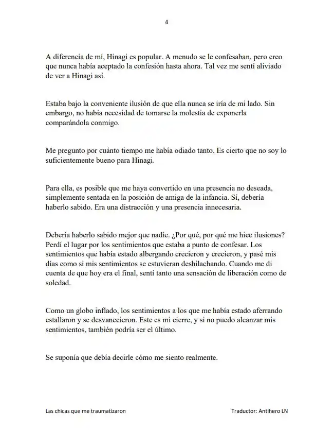 Las Chicas Que Me Traumatizaron Me Están Mirando, Pero Desafortunadamente Es Demasiado Tarde. (Novela) - Capítulo  - Página 6 - LectorTMOo