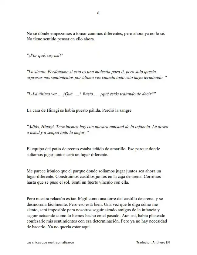 Las Chicas Que Me Traumatizaron Me Están Mirando, Pero Desafortunadamente Es Demasiado Tarde. (Novela) - Capítulo  - Página 8 - LectorTMOo