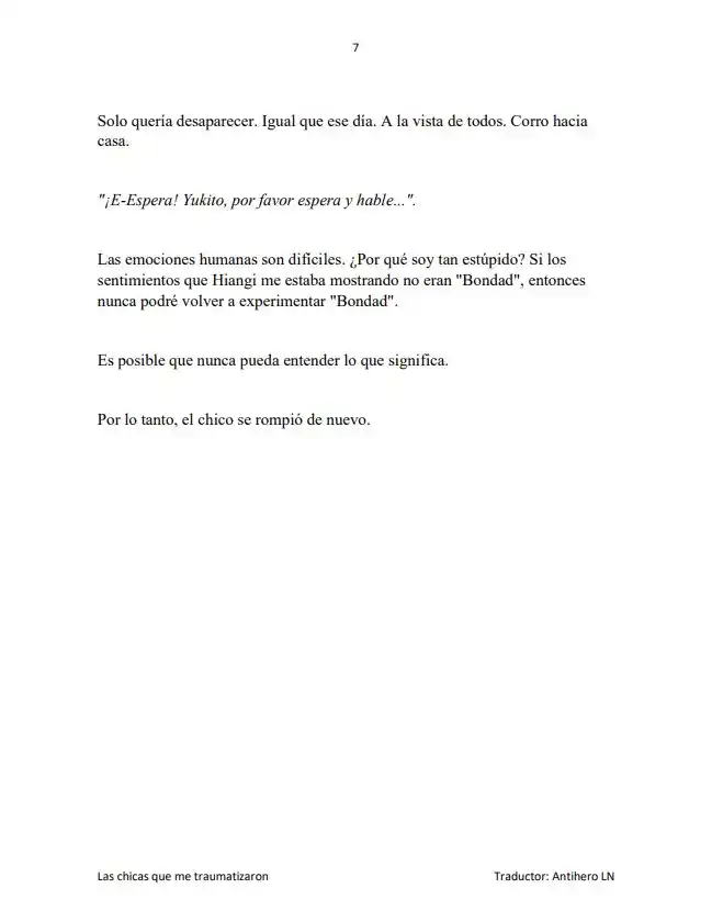 Las Chicas Que Me Traumatizaron Me Están Mirando, Pero Desafortunadamente Es Demasiado Tarde. (Novela) - Capítulo  - Página 9 - LectorTMOo