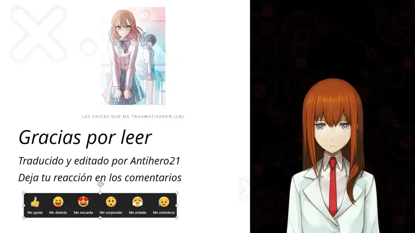 Las Chicas Que Me Traumatizaron Me Están Mirando, Pero Desafortunadamente Es Demasiado Tarde. (Novela) - Capítulo  - Página 11 - LectorTMOo
