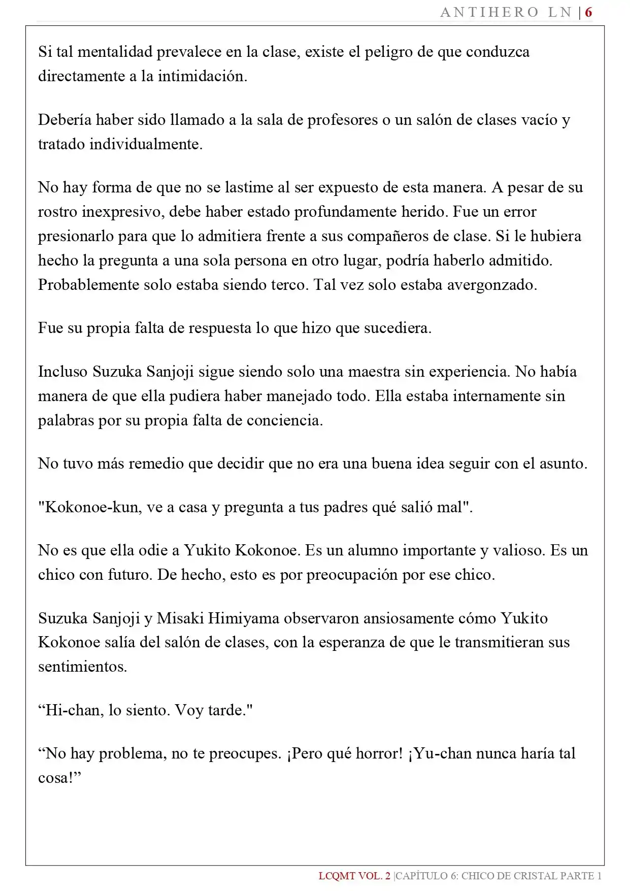 Las Chicas Que Me Traumatizaron Me Están Mirando, Pero Desafortunadamente Es Demasiado Tarde. (Novela) - Capítulo 16 - Página 8 - LectorTMOo
