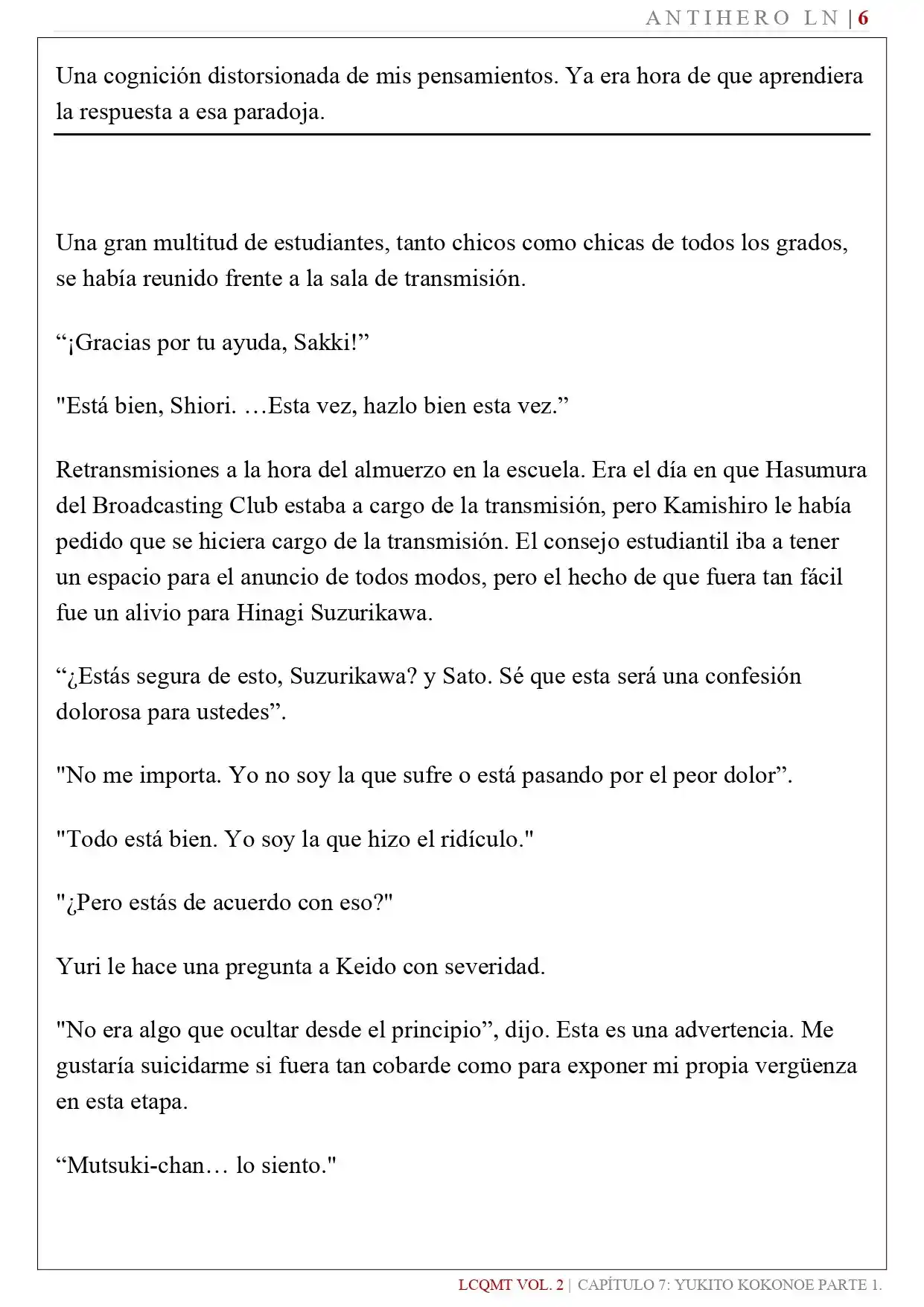 Las Chicas Que Me Traumatizaron Me Están Mirando, Pero Desafortunadamente Es Demasiado Tarde. (Novela) - Capítulo 17 - Página 8 - LectorTMOo
