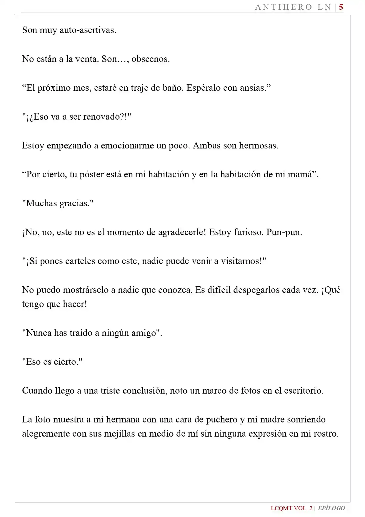 Las Chicas Que Me Traumatizaron Me Están Mirando, Pero Desafortunadamente Es Demasiado Tarde. (Novela) - Capítulo 19 - Página 7 - LectorTMOo