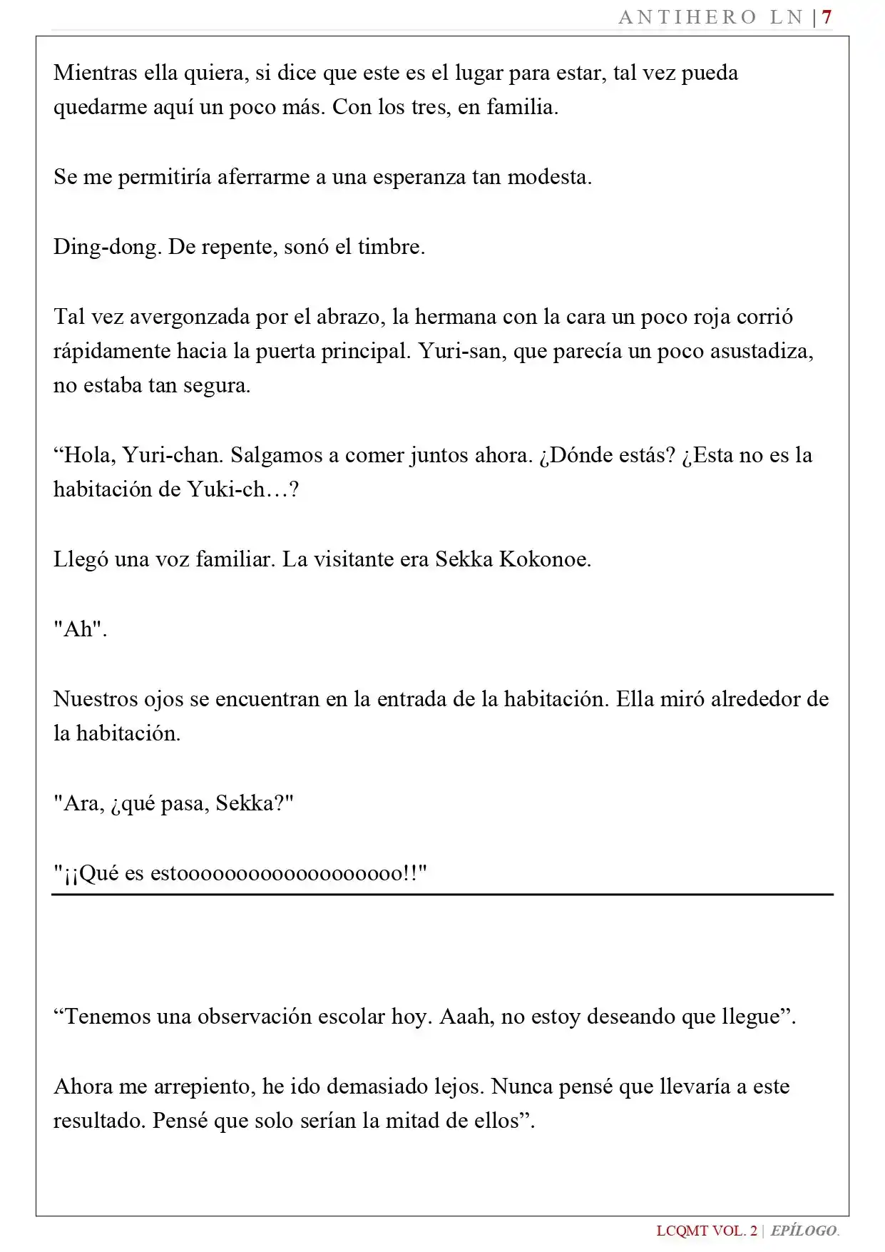 Las Chicas Que Me Traumatizaron Me Están Mirando, Pero Desafortunadamente Es Demasiado Tarde. (Novela) - Capítulo 19 - Página 9 - LectorTMOo