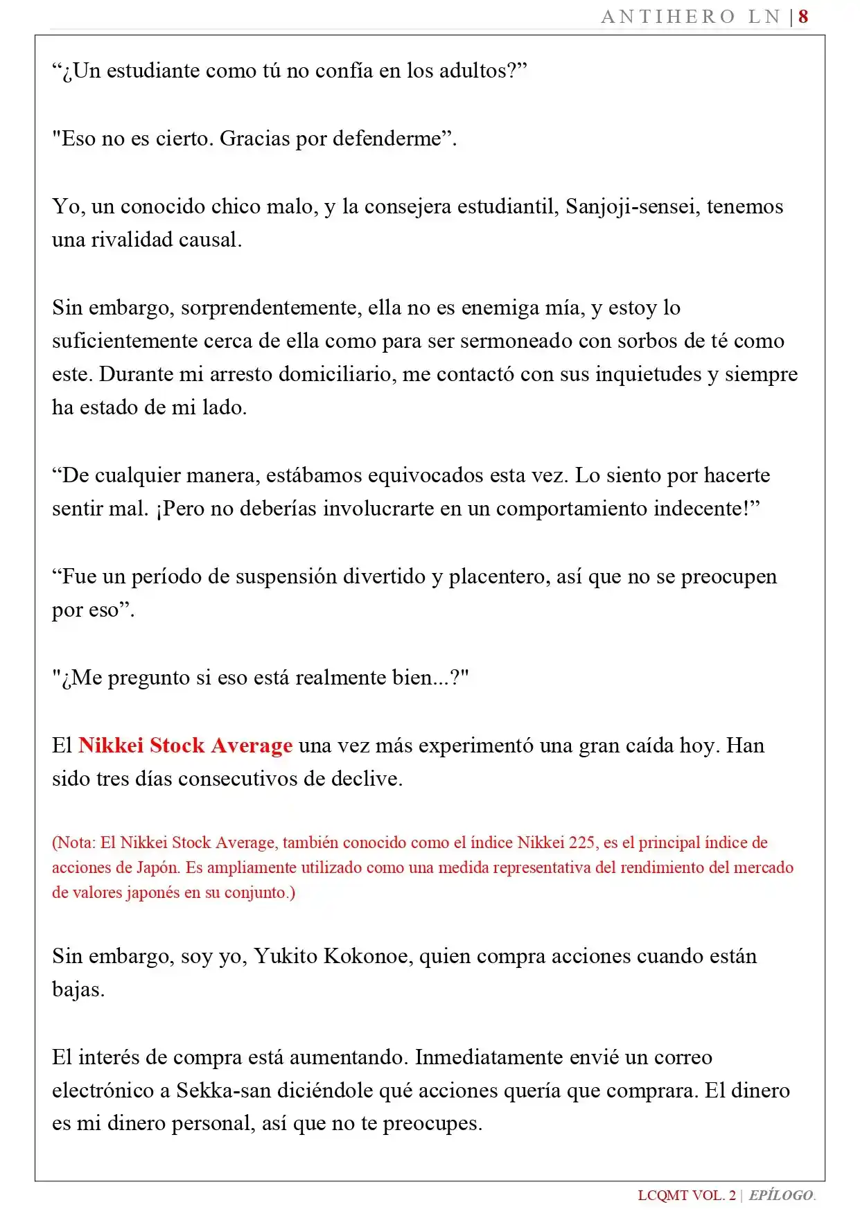 Las Chicas Que Me Traumatizaron Me Están Mirando, Pero Desafortunadamente Es Demasiado Tarde. (Novela) - Capítulo 19 - Página 10 - LectorTMOo
