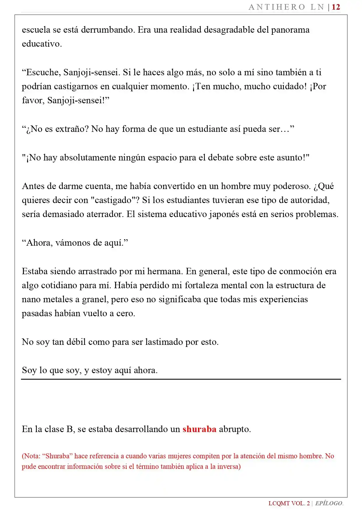 Las Chicas Que Me Traumatizaron Me Están Mirando, Pero Desafortunadamente Es Demasiado Tarde. (Novela) - Capítulo 19 - Página 15 - LectorTMOo