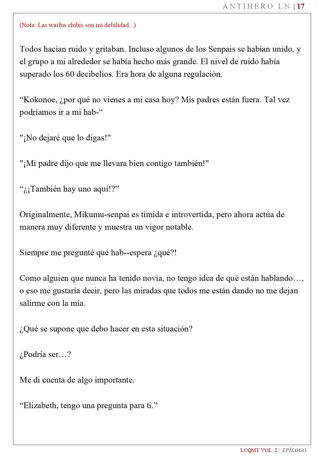 Las Chicas Que Me Traumatizaron Me Están Mirando, Pero Desafortunadamente Es Demasiado Tarde. (Novela) - Capítulo 19 - Página 21 - LectorTMOo
