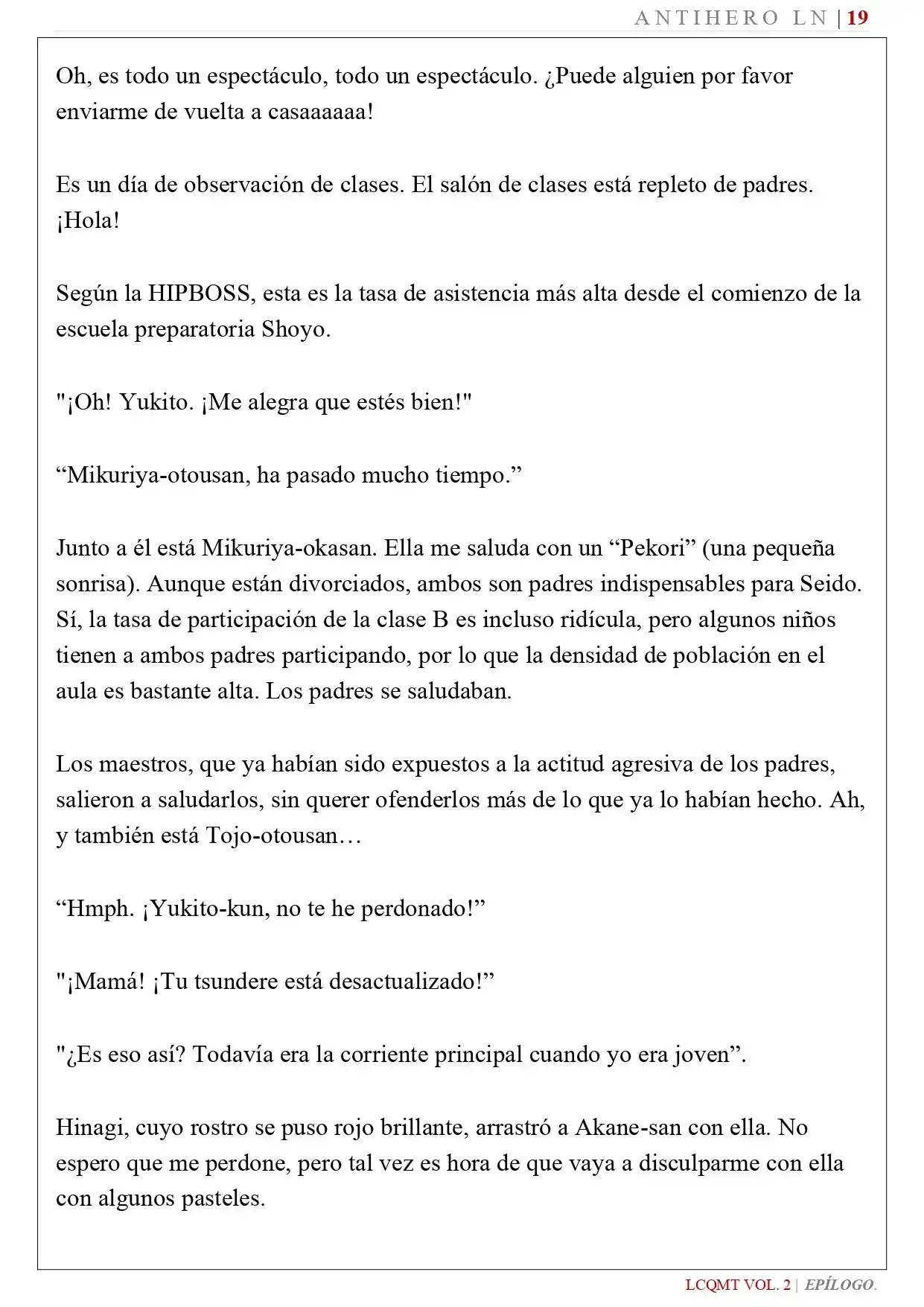 Las Chicas Que Me Traumatizaron Me Están Mirando, Pero Desafortunadamente Es Demasiado Tarde. (Novela) - Capítulo 19 - Página 23 - LectorTMOo