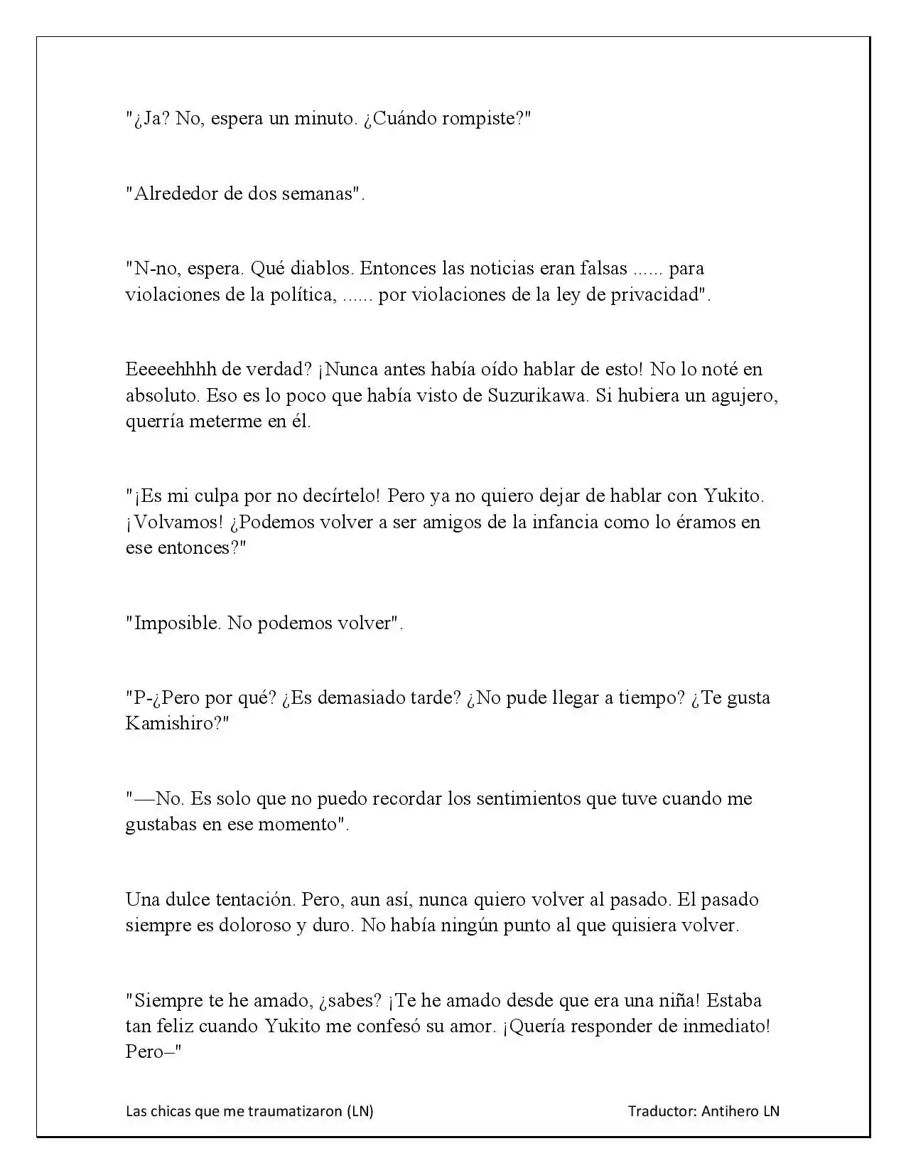 Las Chicas Que Me Traumatizaron Me Están Mirando, Pero Desafortunadamente Es Demasiado Tarde. (Novela) - Capítulo 3.30 - Página 10 - LectorTMOo