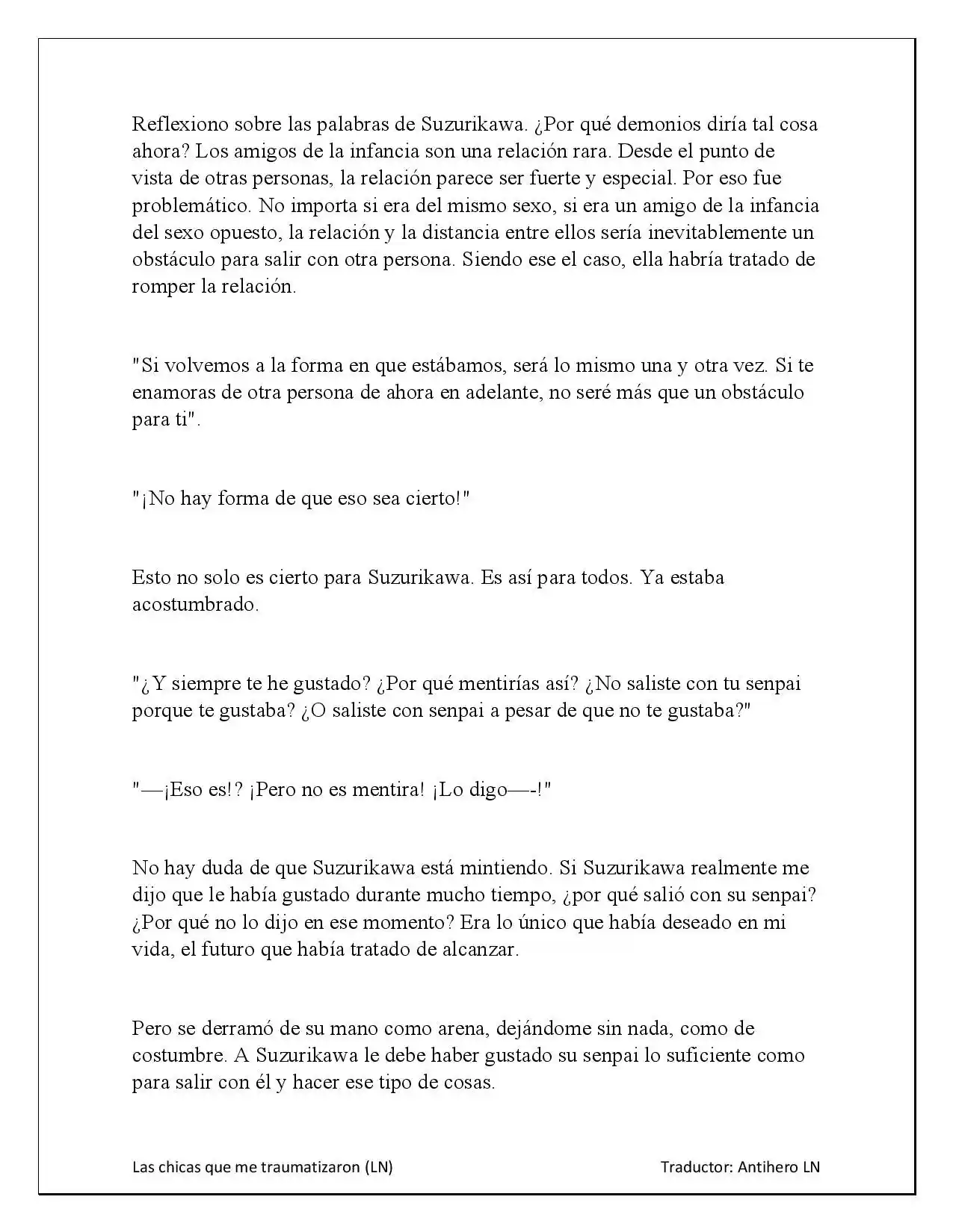 Las Chicas Que Me Traumatizaron Me Están Mirando, Pero Desafortunadamente Es Demasiado Tarde. (Novela) - Capítulo 3.30 - Página 12 - LectorTMOo