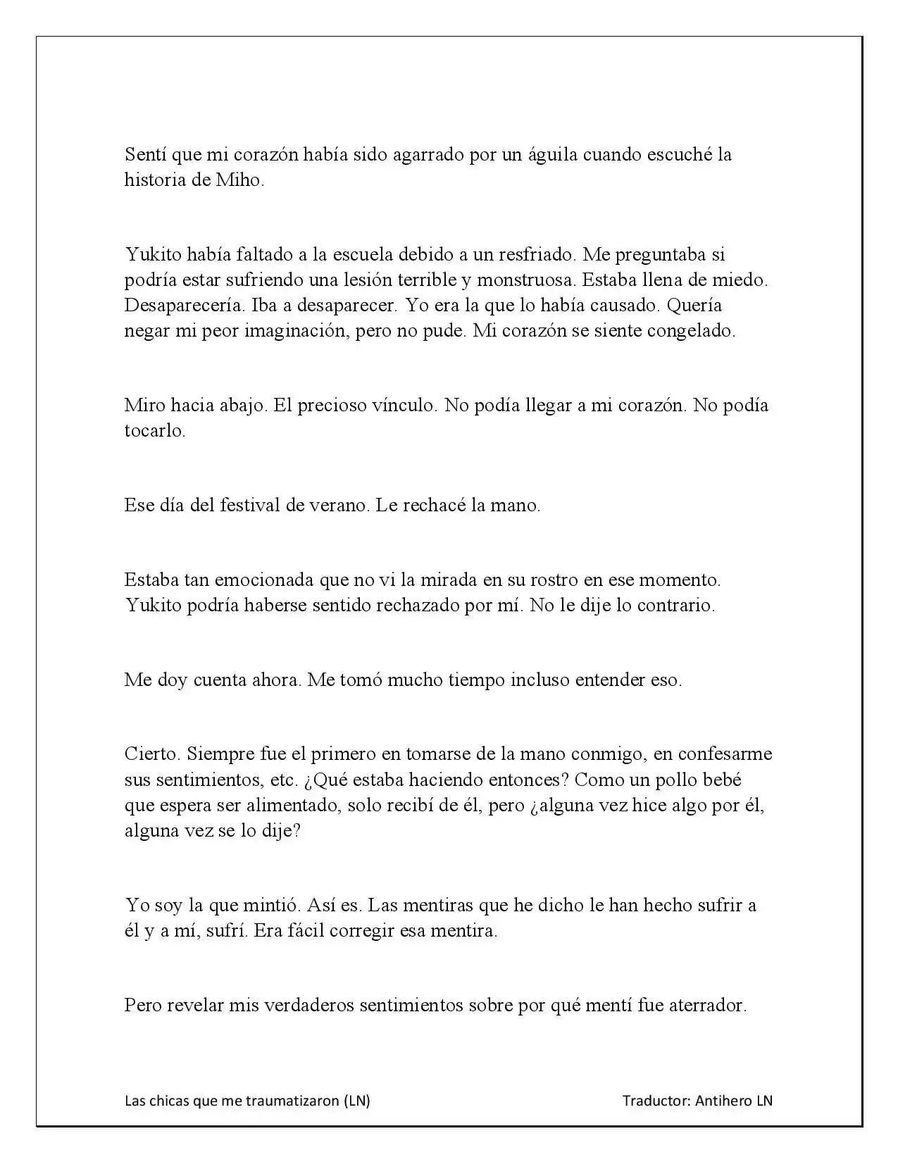 Las Chicas Que Me Traumatizaron Me Están Mirando, Pero Desafortunadamente Es Demasiado Tarde. (Novela) - Capítulo 3.30 - Página 14 - LectorTMOo
