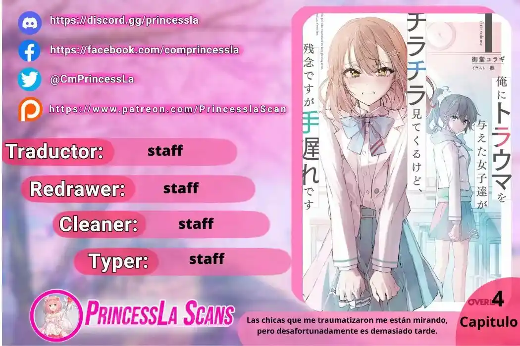 Las Chicas Que Me Traumatizaron Me Están Mirando, Pero Desafortunadamente Es Demasiado Tarde. (Manga) - Capítulo 4.1 - Página 1 - LectorTMOo