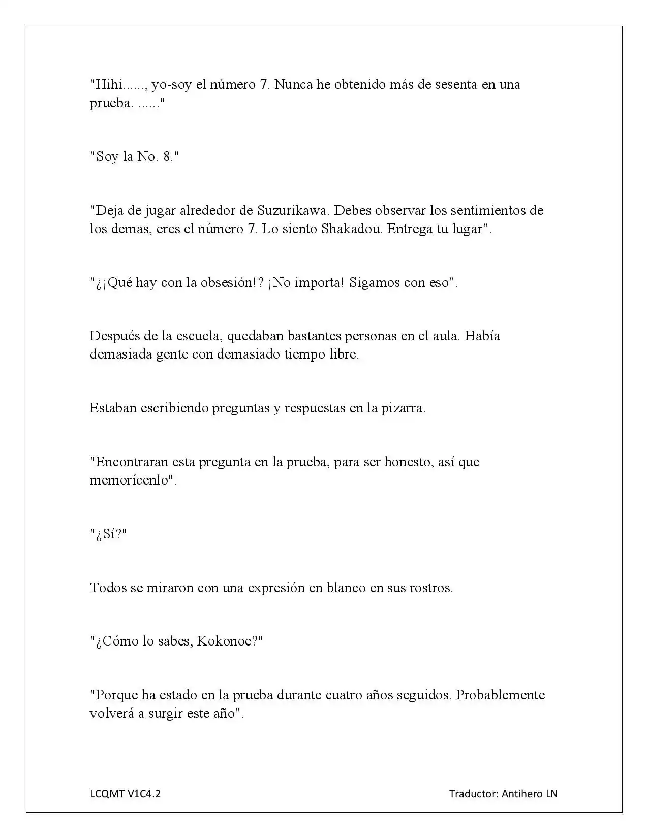 Las Chicas Que Me Traumatizaron Me Están Mirando, Pero Desafortunadamente Es Demasiado Tarde. (Novela) - Capítulo 4.10 - Página 14 - LectorTMOo