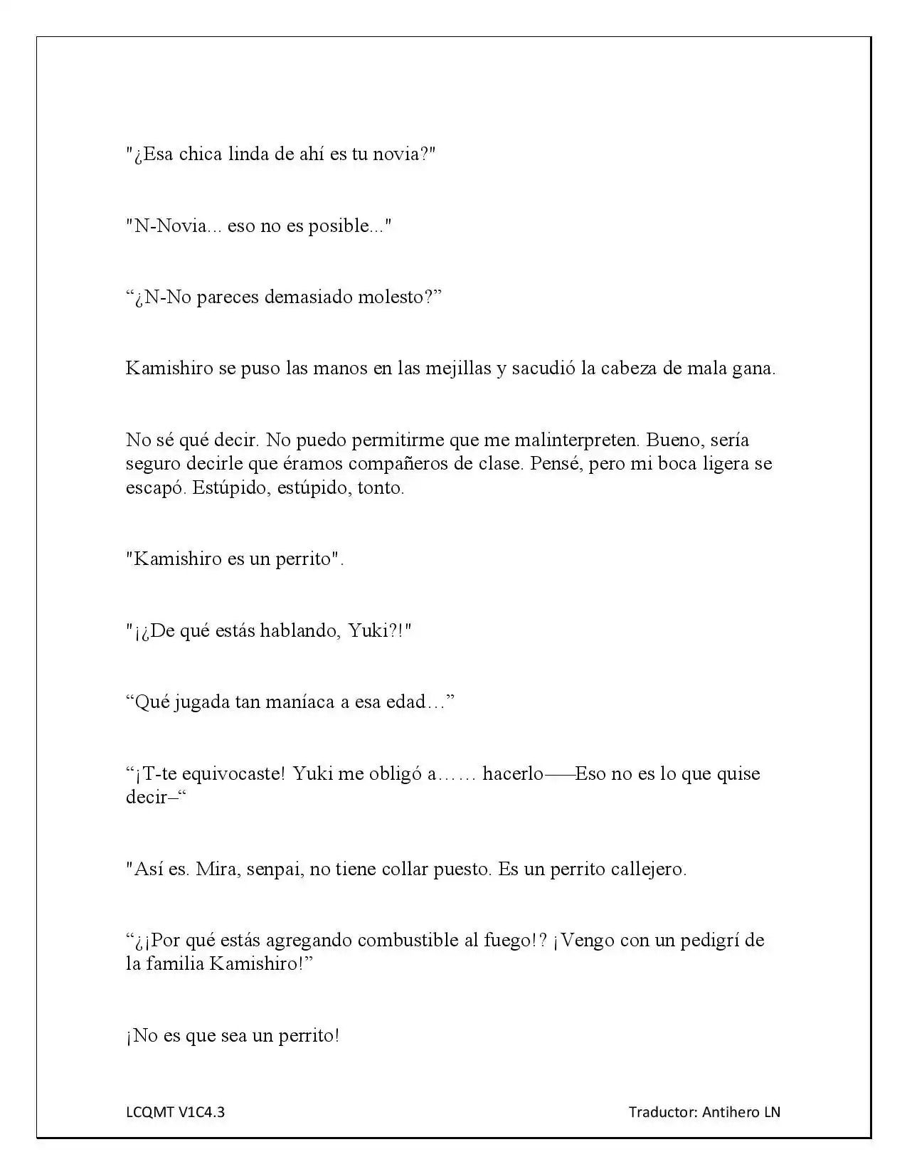 Las Chicas Que Me Traumatizaron Me Están Mirando, Pero Desafortunadamente Es Demasiado Tarde. (Novela) - Capítulo 4.20 - Página 5 - LectorTMOo