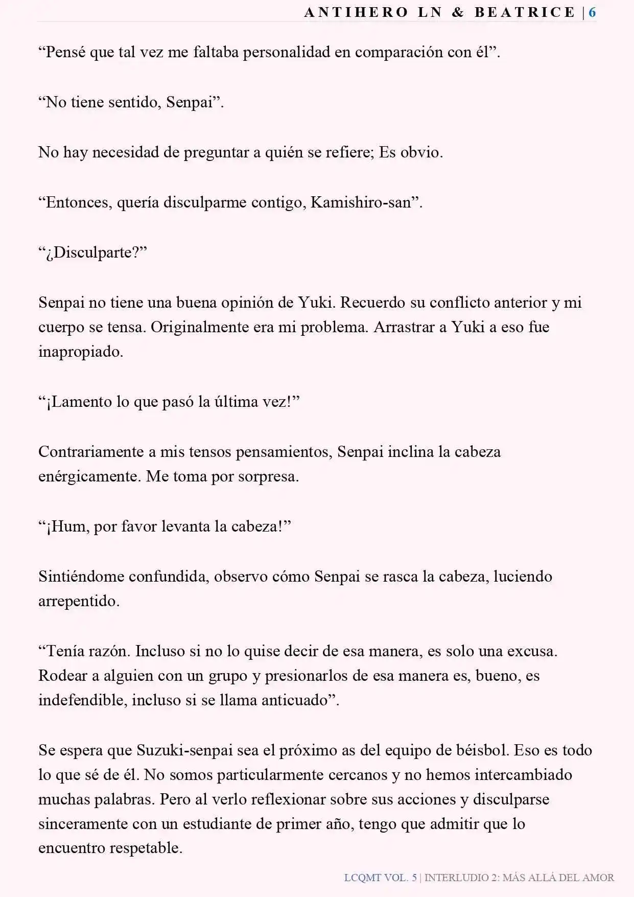 Las Chicas Que Me Traumatizaron Me Están Mirando, Pero Desafortunadamente Es Demasiado Tarde. (Novela) - Capítulo 41 - Página 7 - LectorTMOo