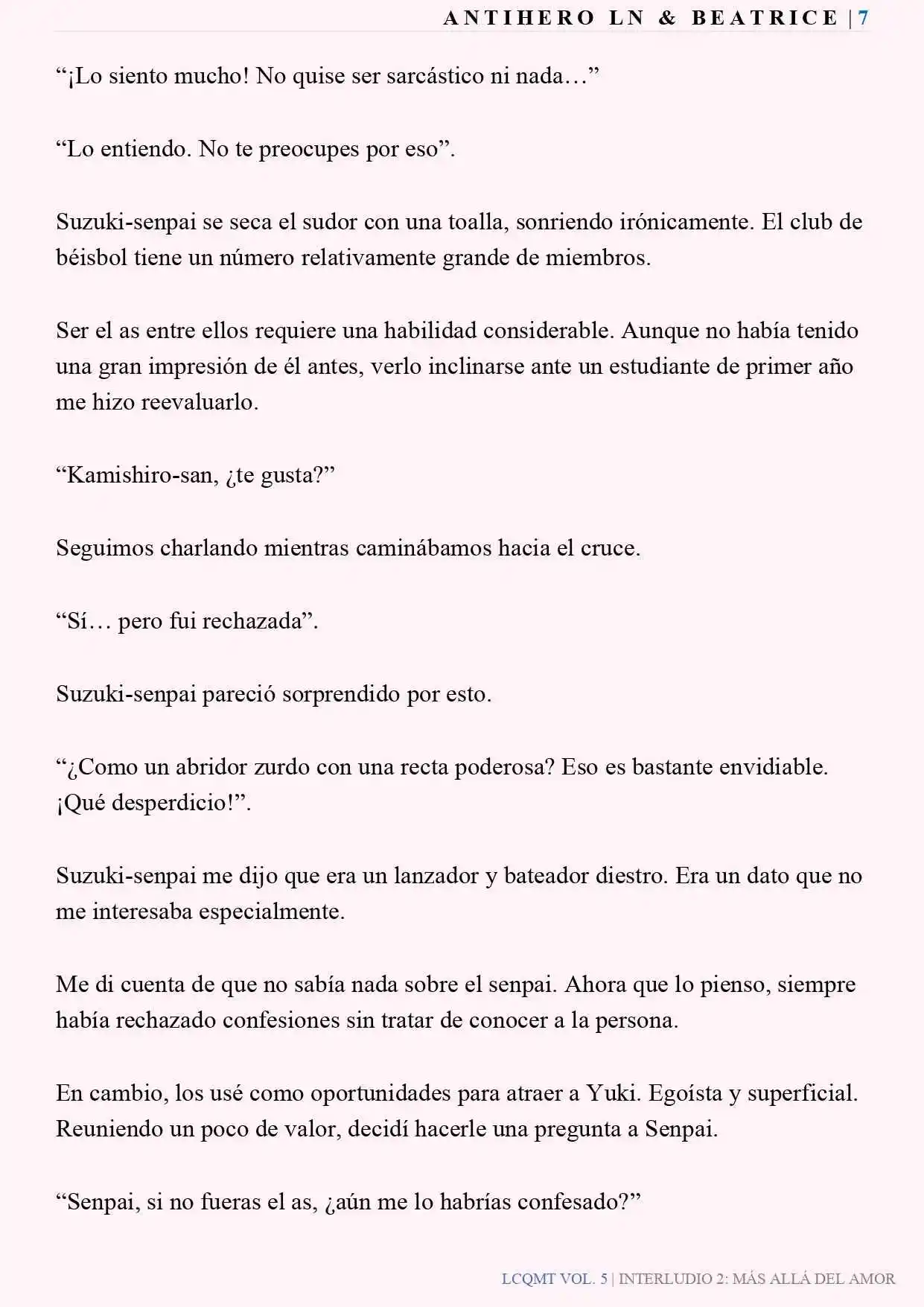 Las Chicas Que Me Traumatizaron Me Están Mirando, Pero Desafortunadamente Es Demasiado Tarde. (Novela) - Capítulo 41 - Página 8 - LectorTMOo