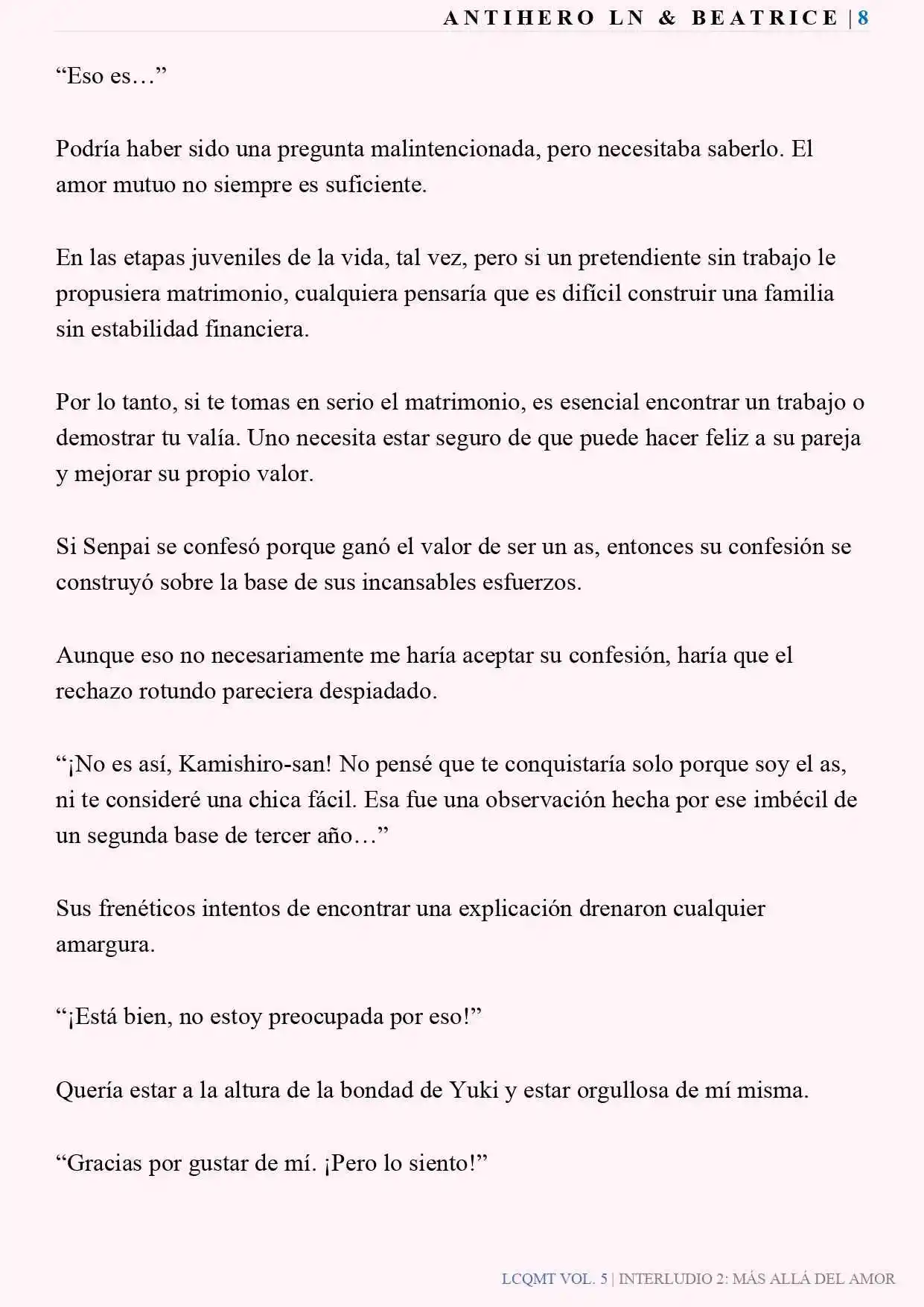 Las Chicas Que Me Traumatizaron Me Están Mirando, Pero Desafortunadamente Es Demasiado Tarde. (Novela) - Capítulo 41 - Página 9 - LectorTMOo