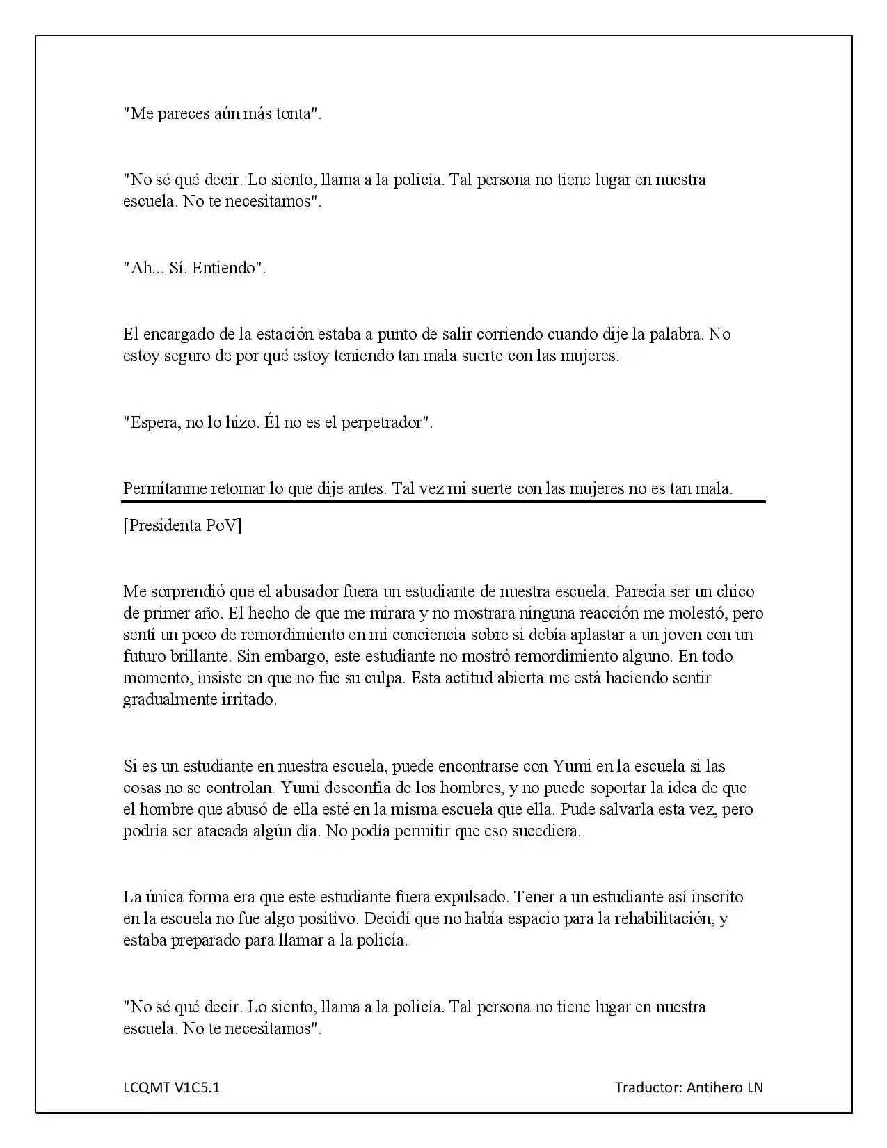 Las Chicas Que Me Traumatizaron Me Están Mirando, Pero Desafortunadamente Es Demasiado Tarde. (Novela) - Capítulo 5 - Página 8 - LectorTMOo