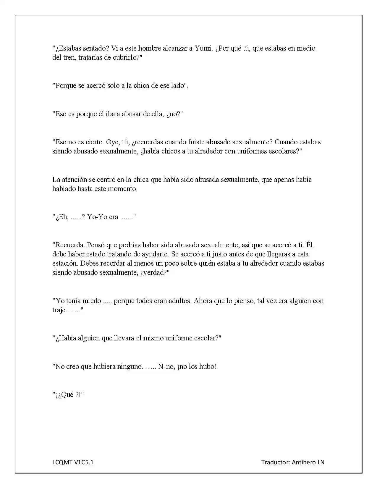 Las Chicas Que Me Traumatizaron Me Están Mirando, Pero Desafortunadamente Es Demasiado Tarde. (Novela) - Capítulo 5 - Página 10 - LectorTMOo