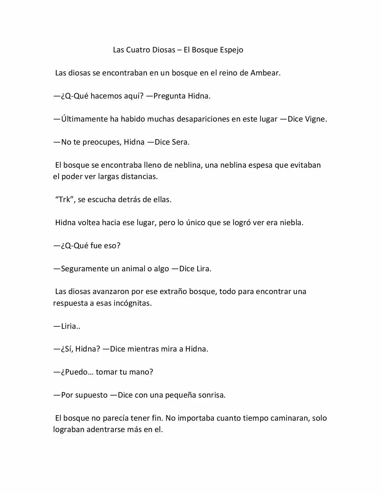 Las Cuatro Diosas (Novela) - Capítulo 11 - Página 1 - LectorTMOo